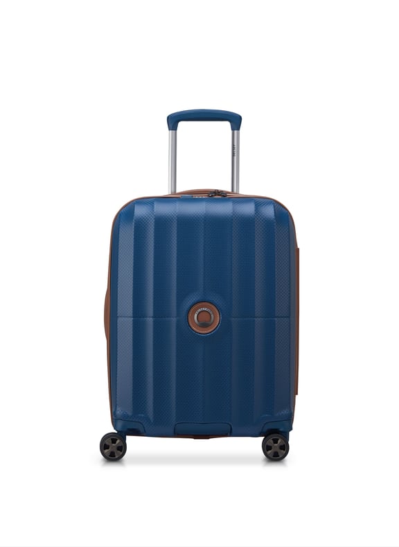Valise cabine rigide taille s - carrousel Bleu by DELSEY PARIS DELSEY PARIS Valise cabine rigide taille s - carrousel Bleu