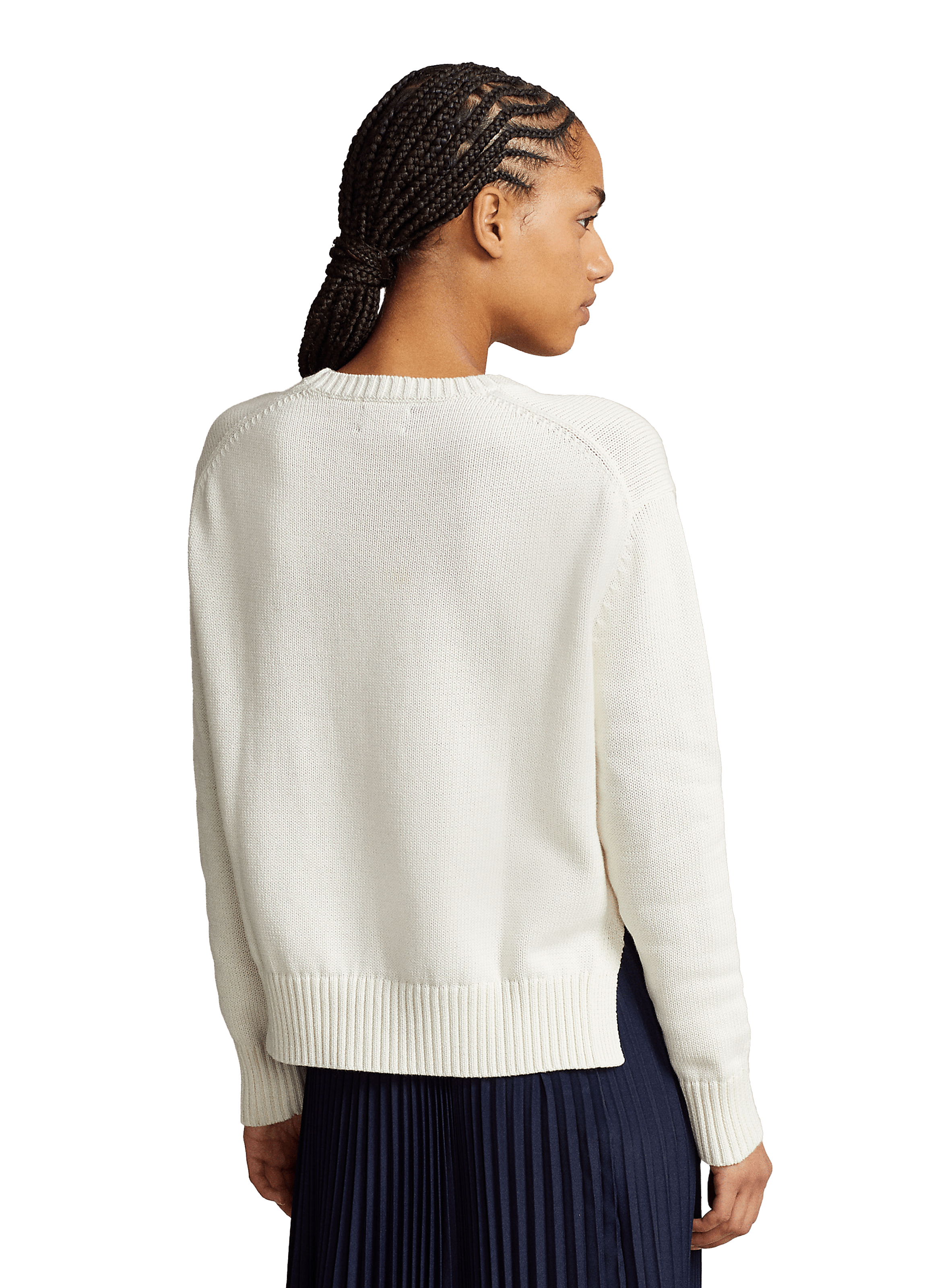 Pull en maille de coton  POLO RALPH LAUREN Blanc