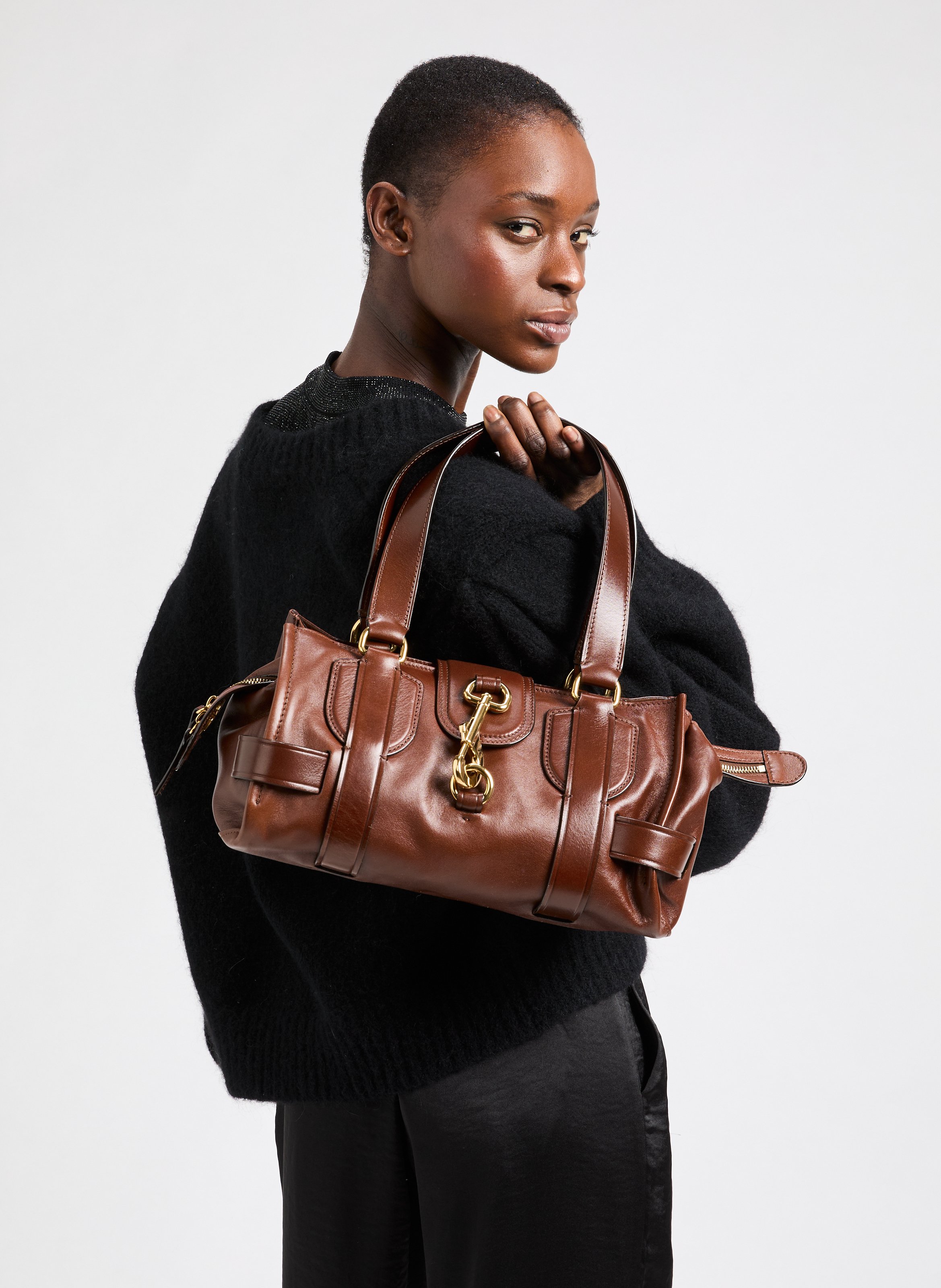 Sac à main Kerala CHLOÉ Marron