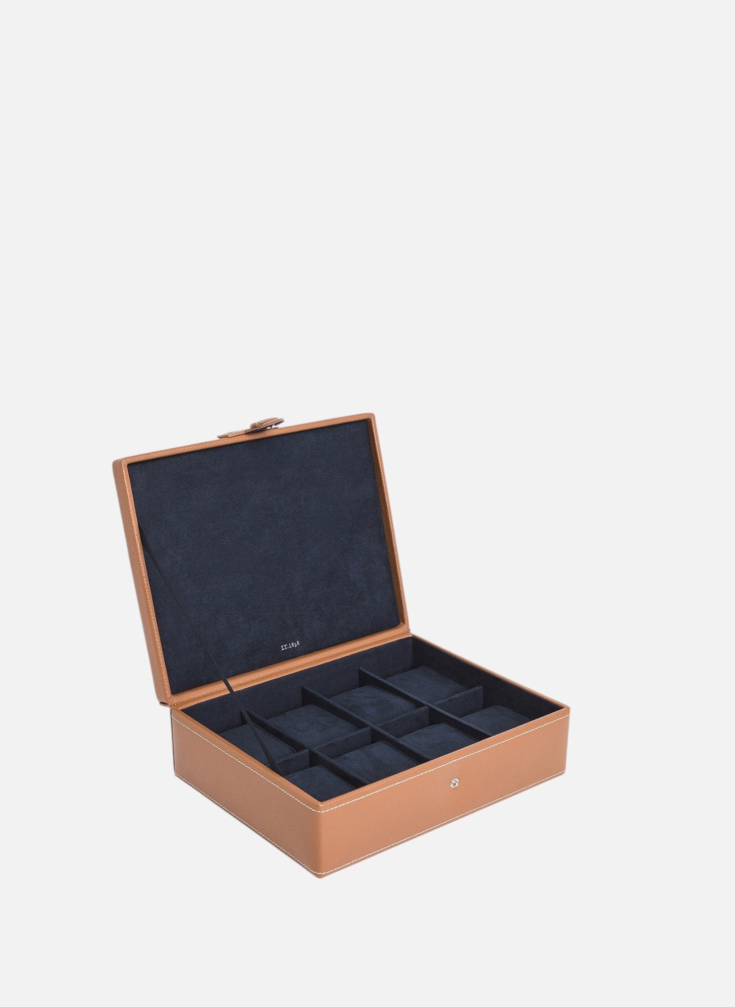 Coffret 8 montres en cuir LE TANNEUR Marron