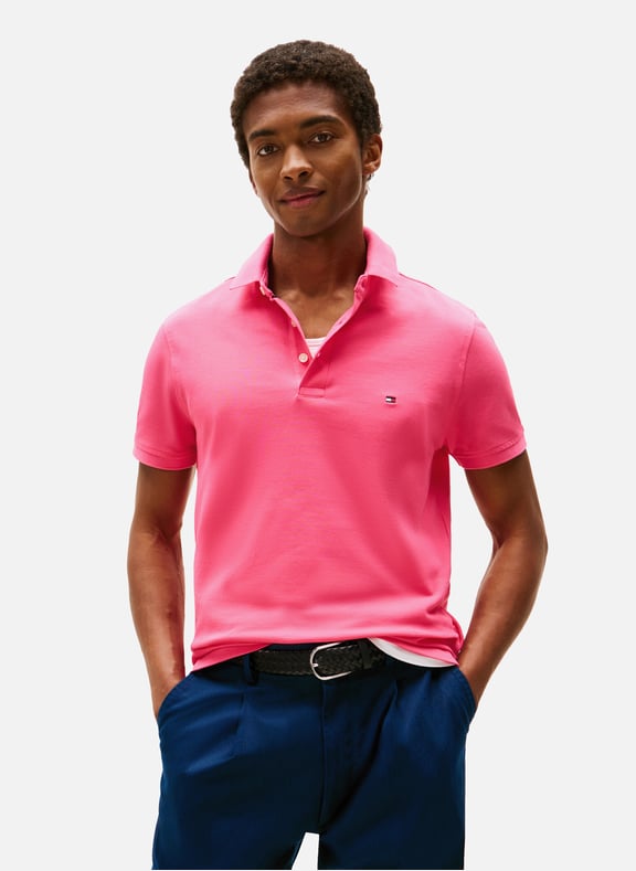 Iconic 1985 cotton piqué polo shirt Pink by TOMMY HILFIGER TOMMY HILFIGER Iconic 1985 cotton piqué polo shirt Pink
