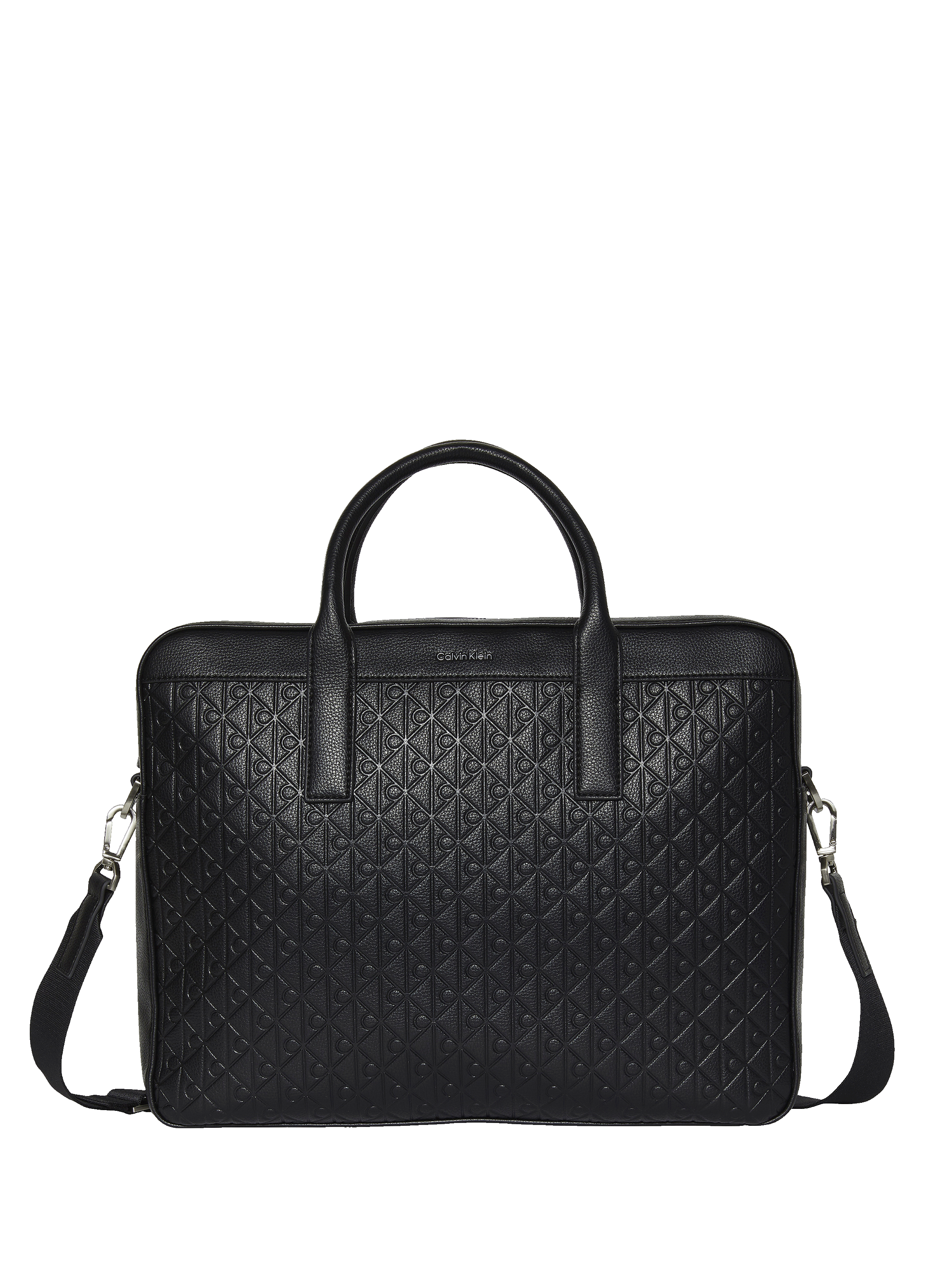 Porte-documents craquelé CALVIN KLEIN Noir