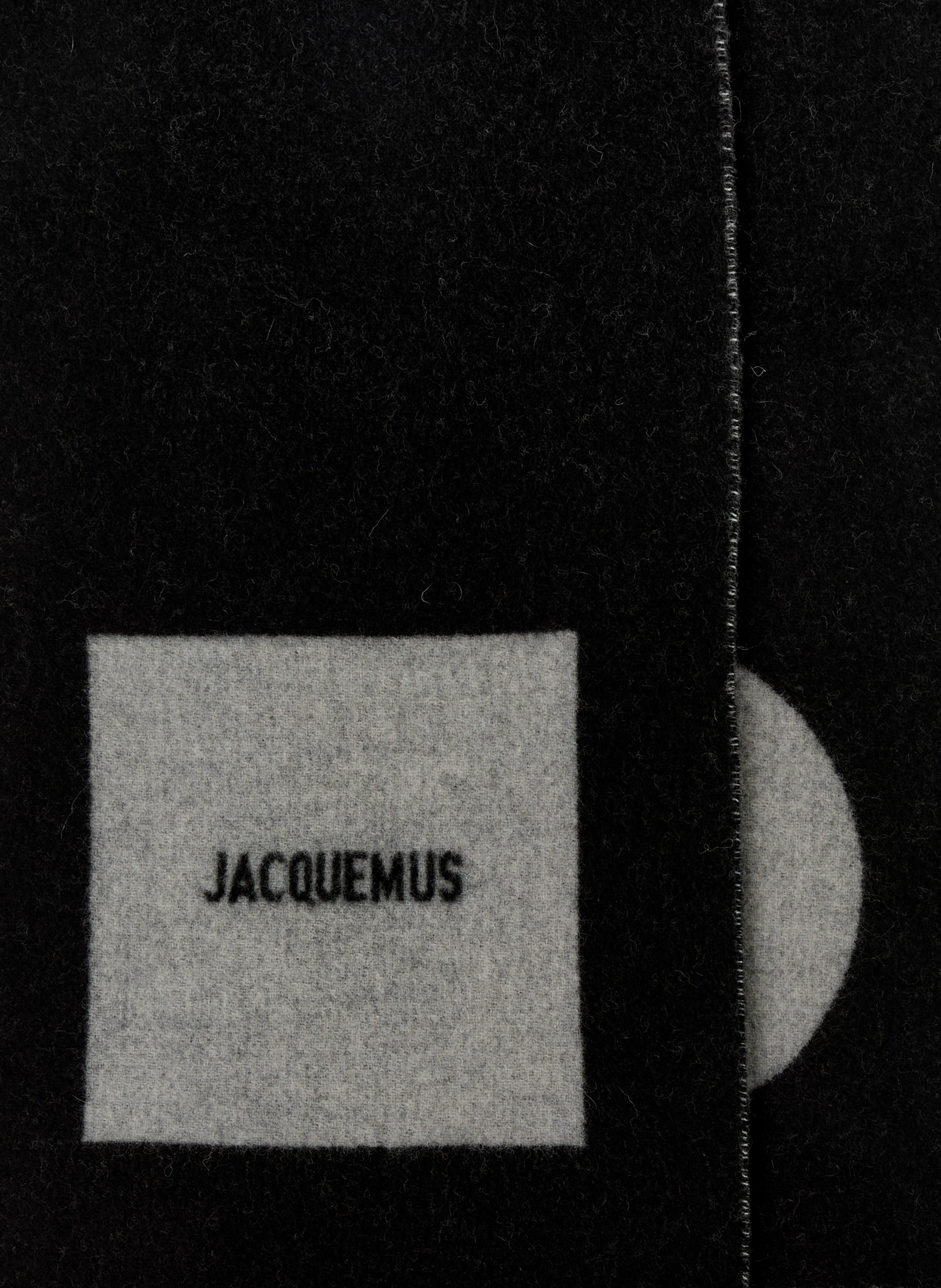Square Round Scarf JACQUEMUS Black