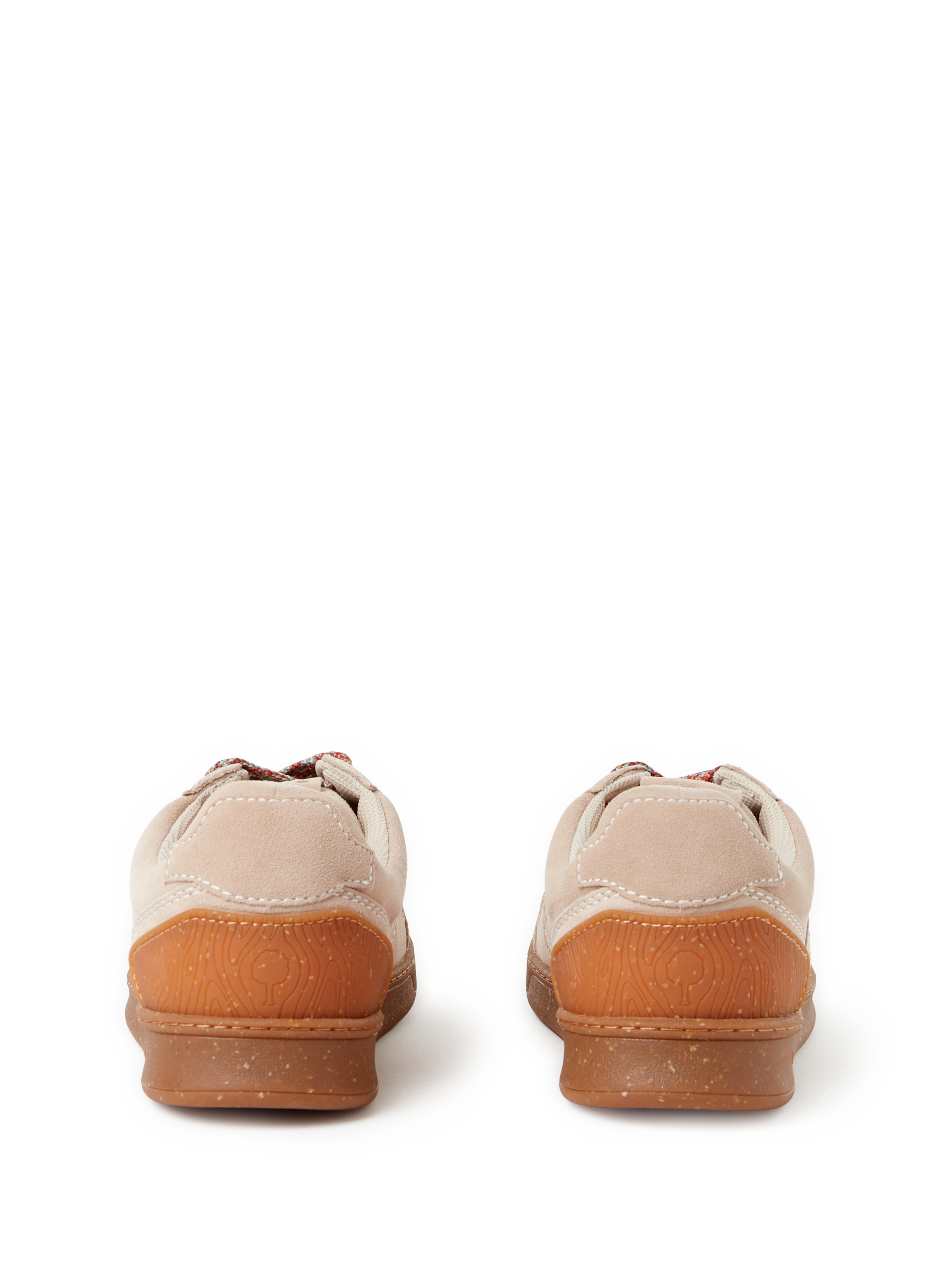 Baskets en cuir mélangé FAGUO Beige