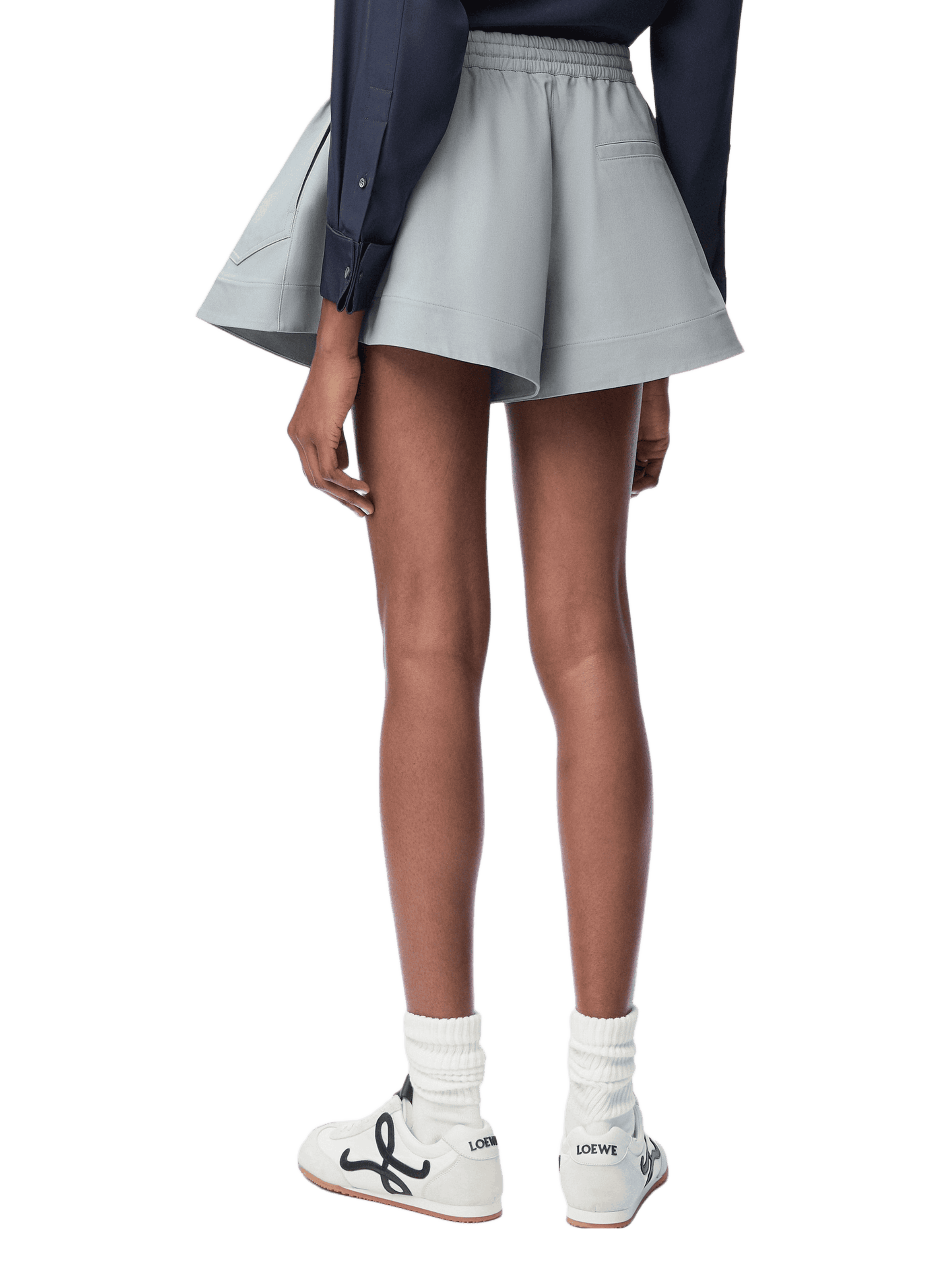 Short léger en coton  LOEWE Gris