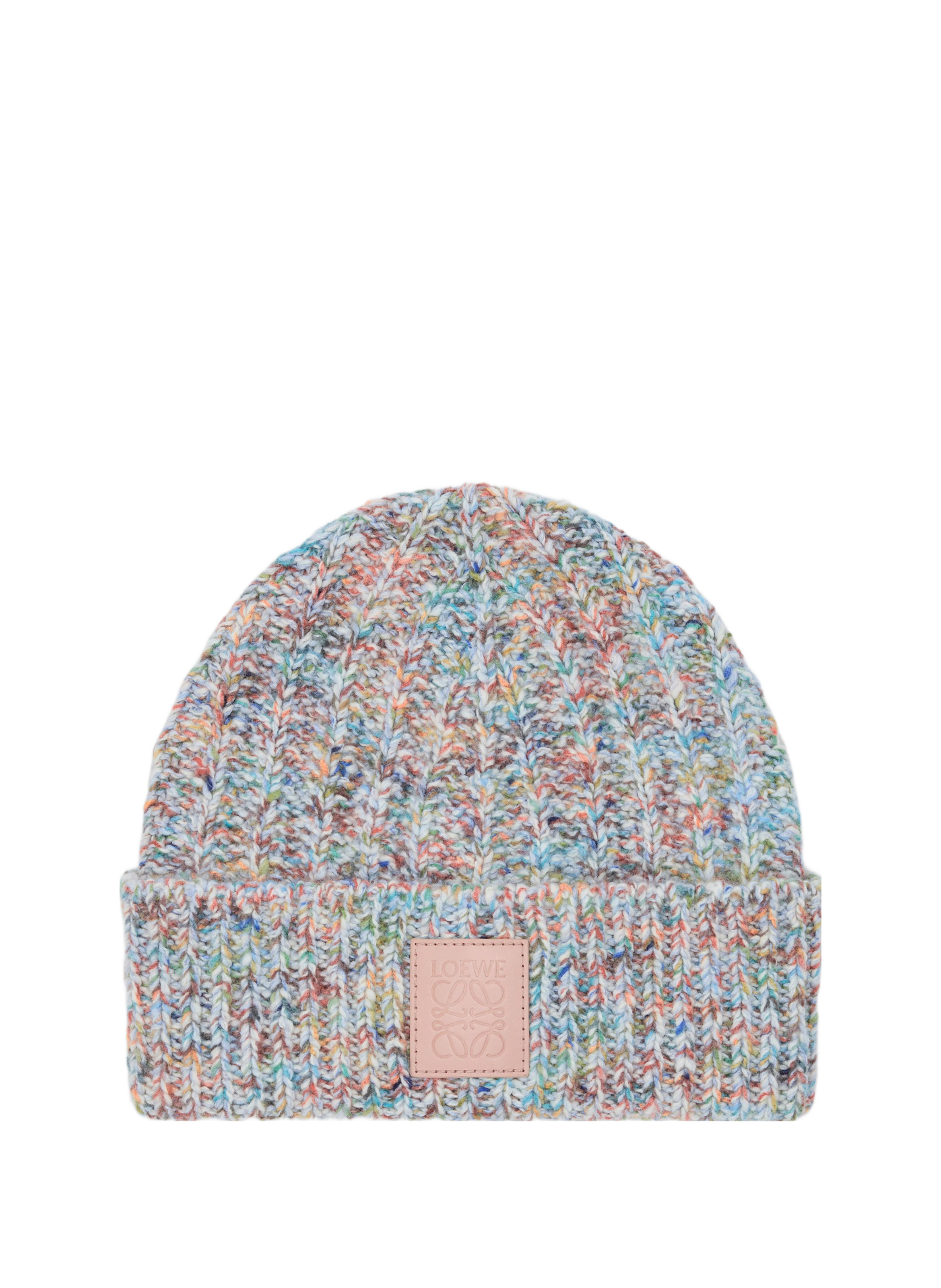 LOEWE Bonnet en laine et cachemire mélangés Multicolore