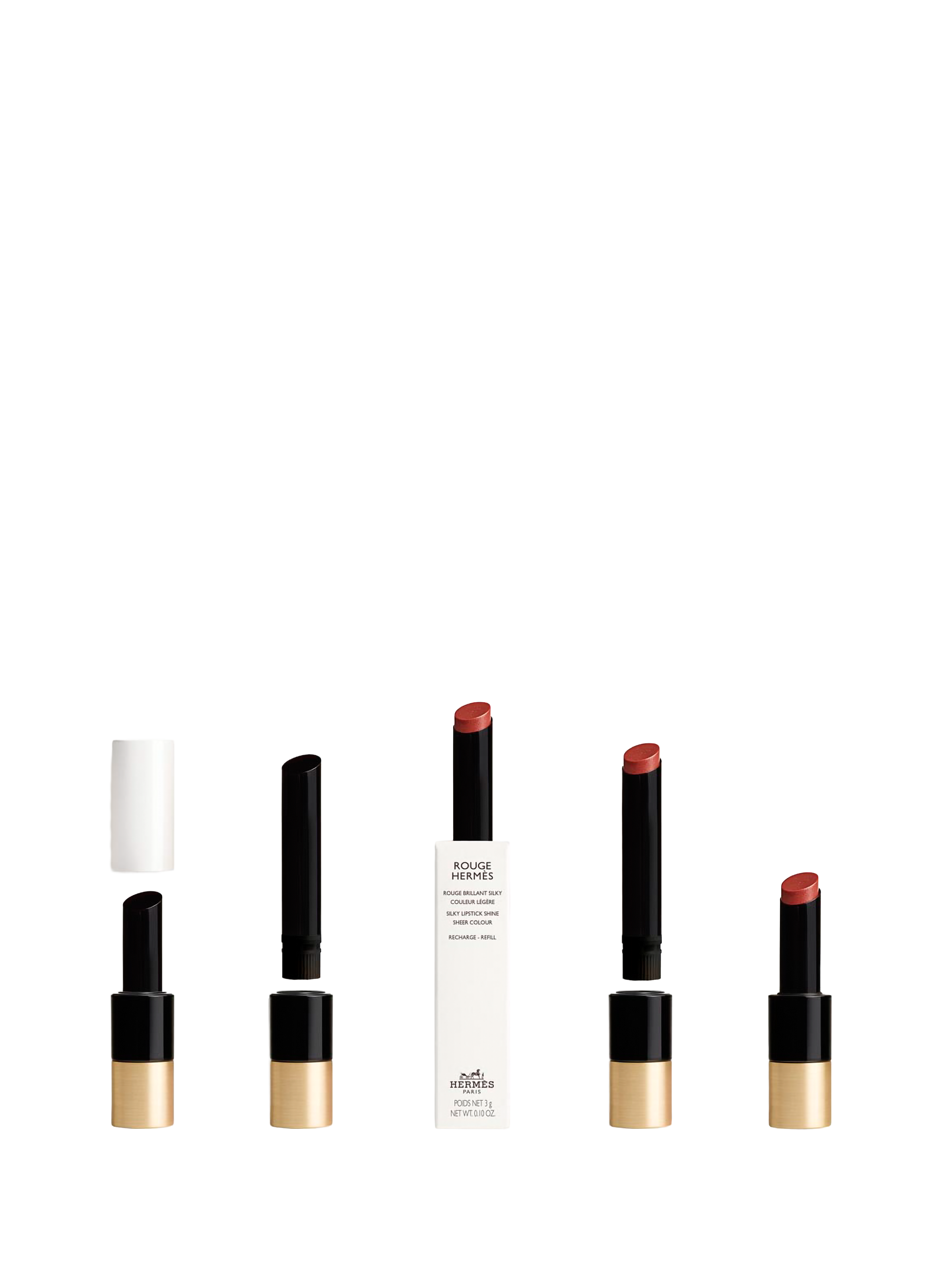 Hermès Red, Brilliant Silky Red Refill HERMÈS Brun d’ambre