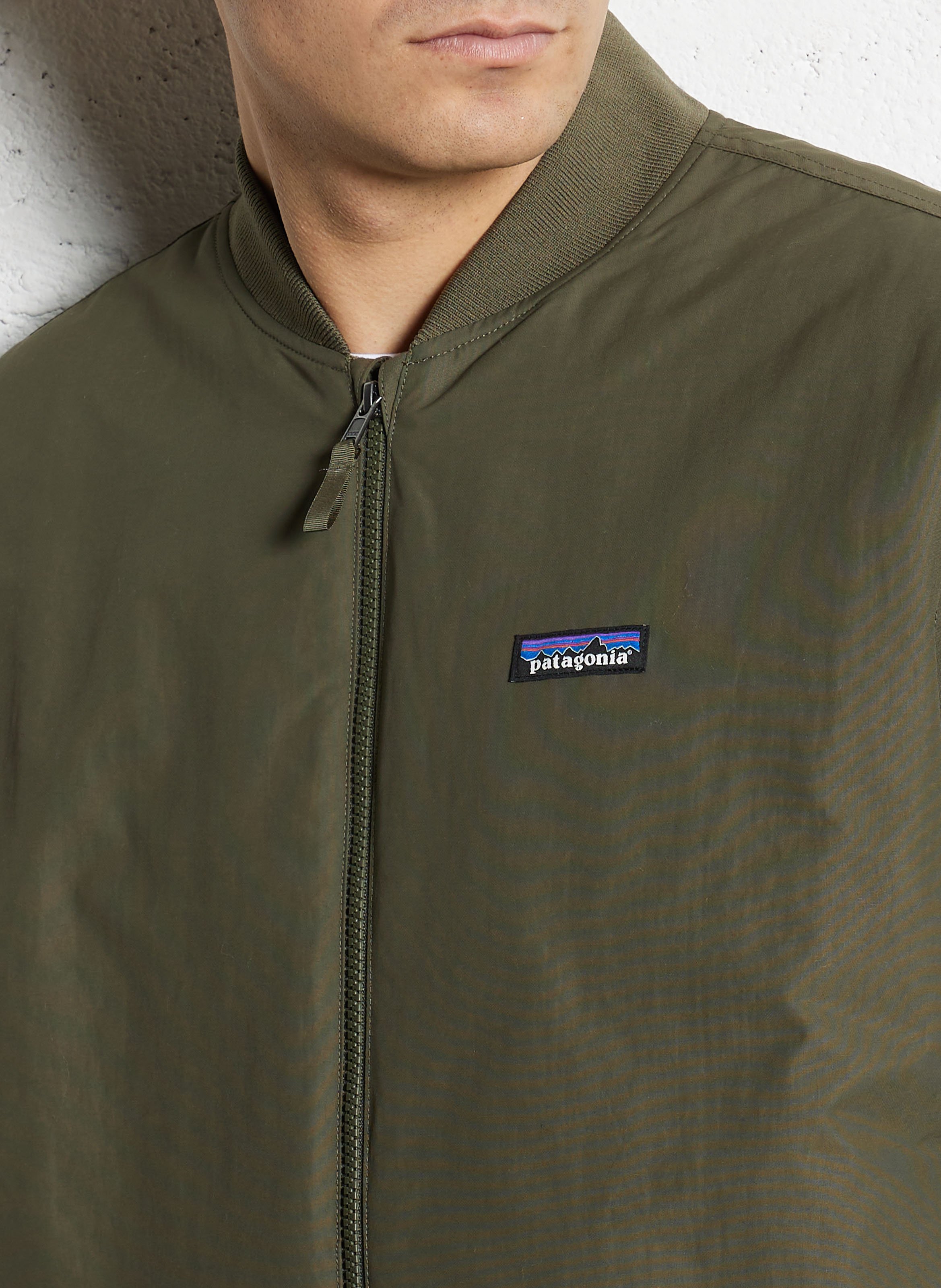 Veste zippée large unie PATAGONIA Vert