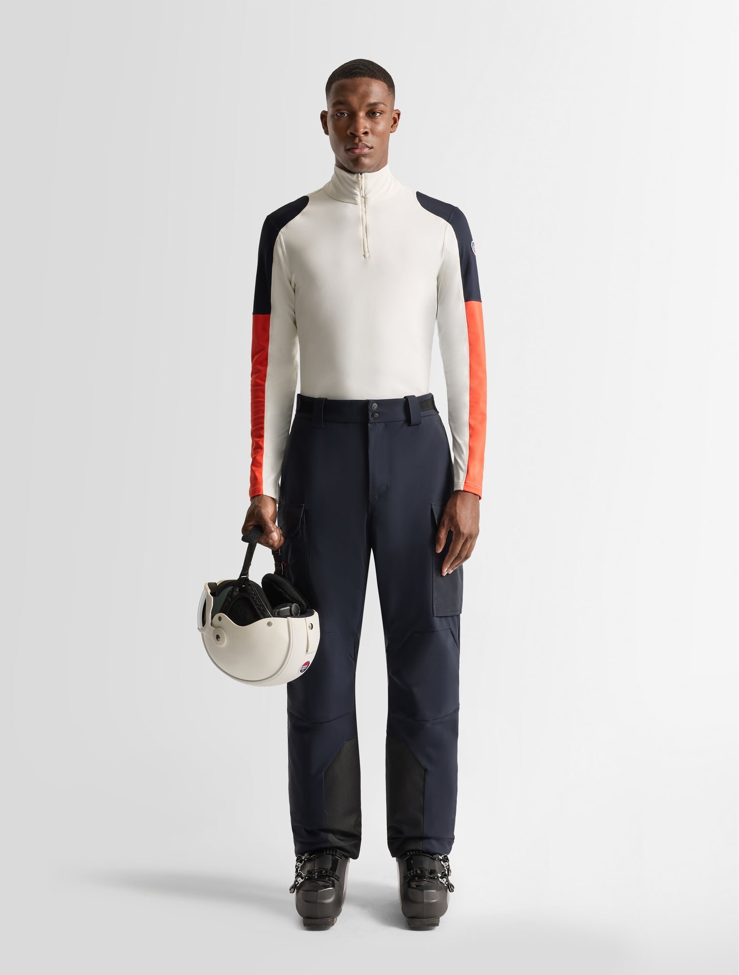 Sous pull de ski pravio col montant  coupe regular FUSALP Blanc