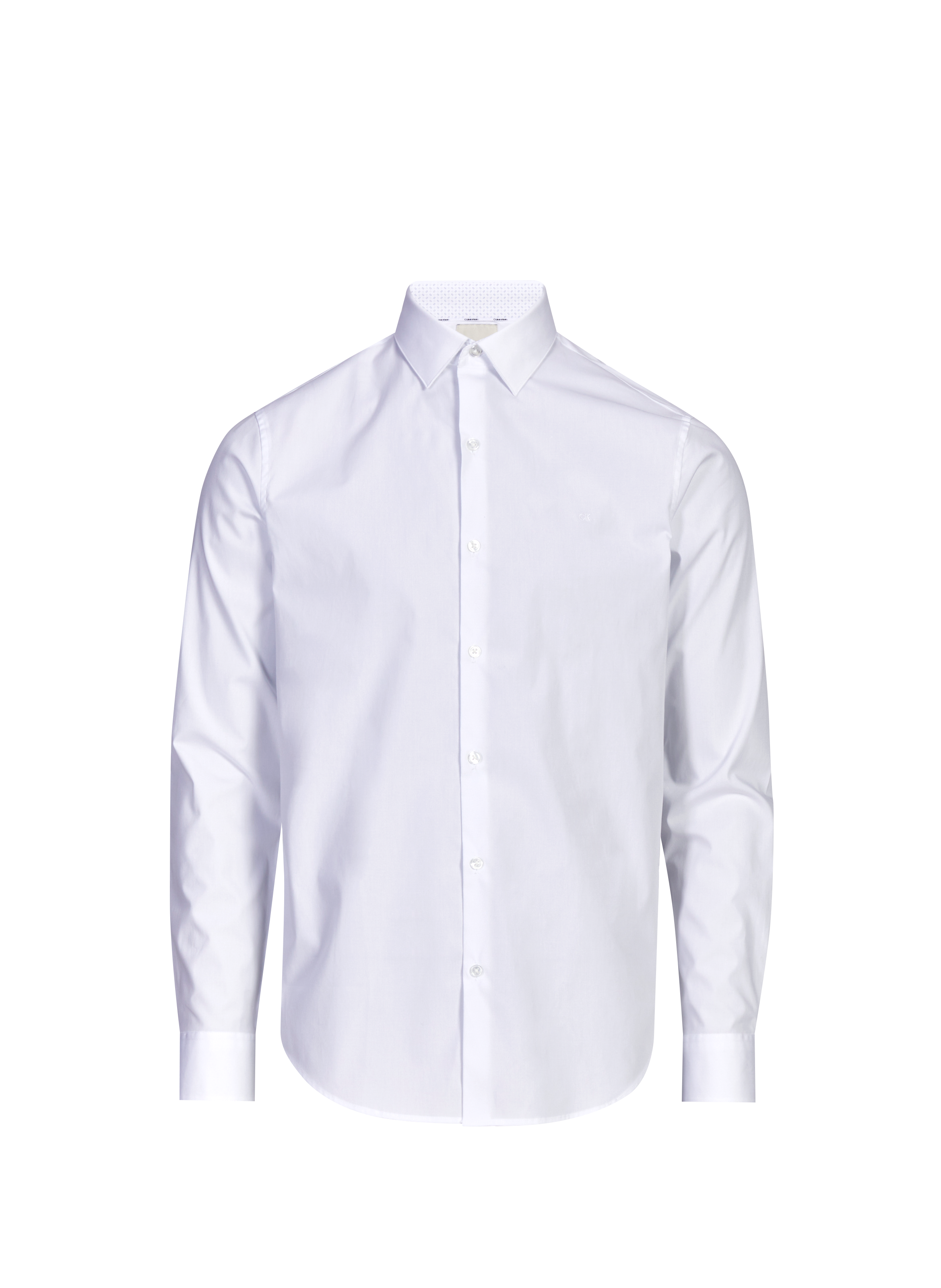 Slim cotton-blend shirt CALVIN KLEIN White