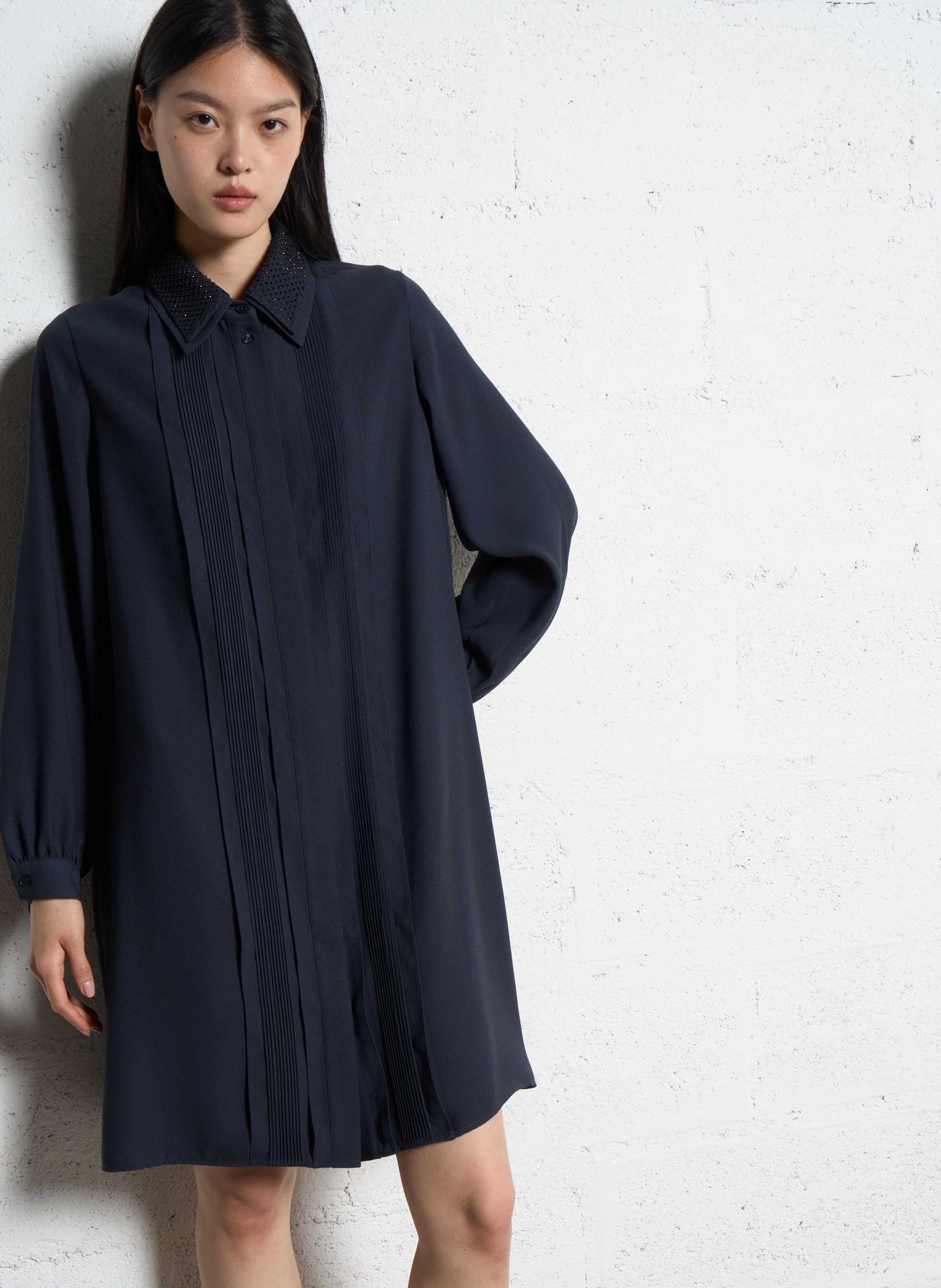 Robe midi oversize IKKS Bleu