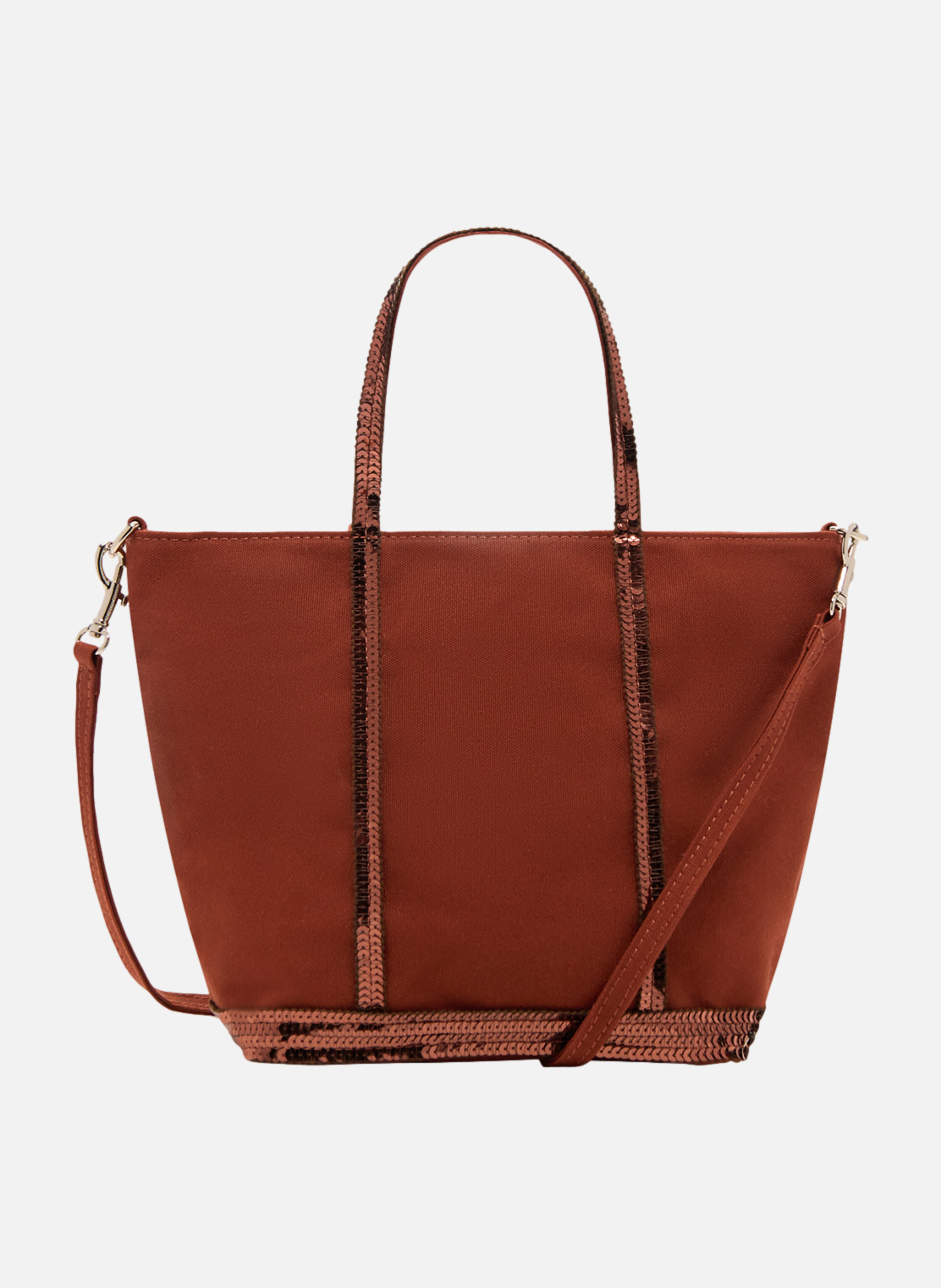 Cabas s zippé en toile  Terre