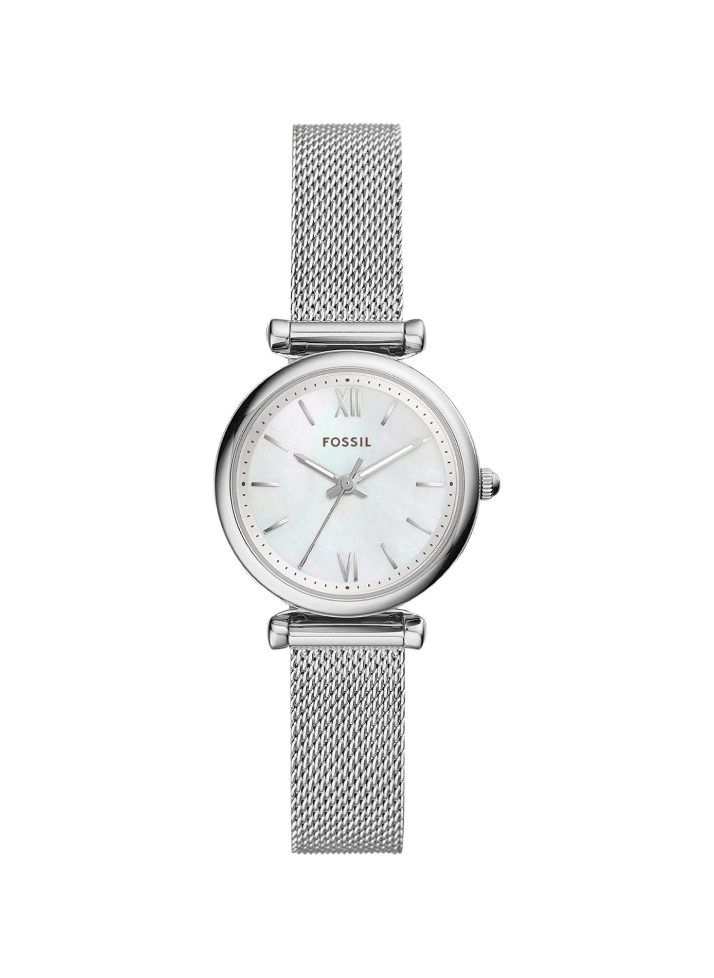 Montre quartz en acier inoxydable FOSSIL Blanc
