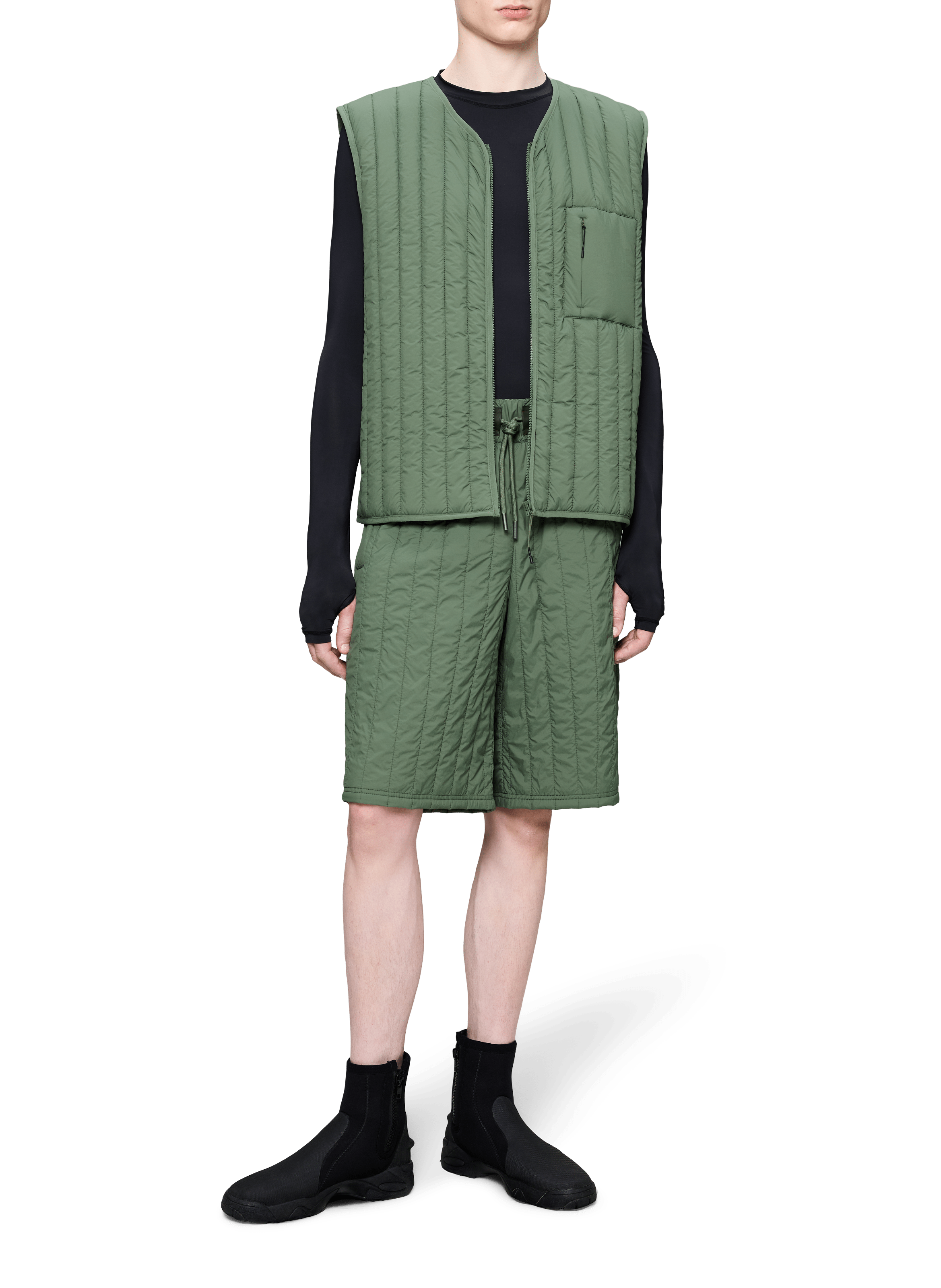 Veste matelassée sans manches RAINS Vert