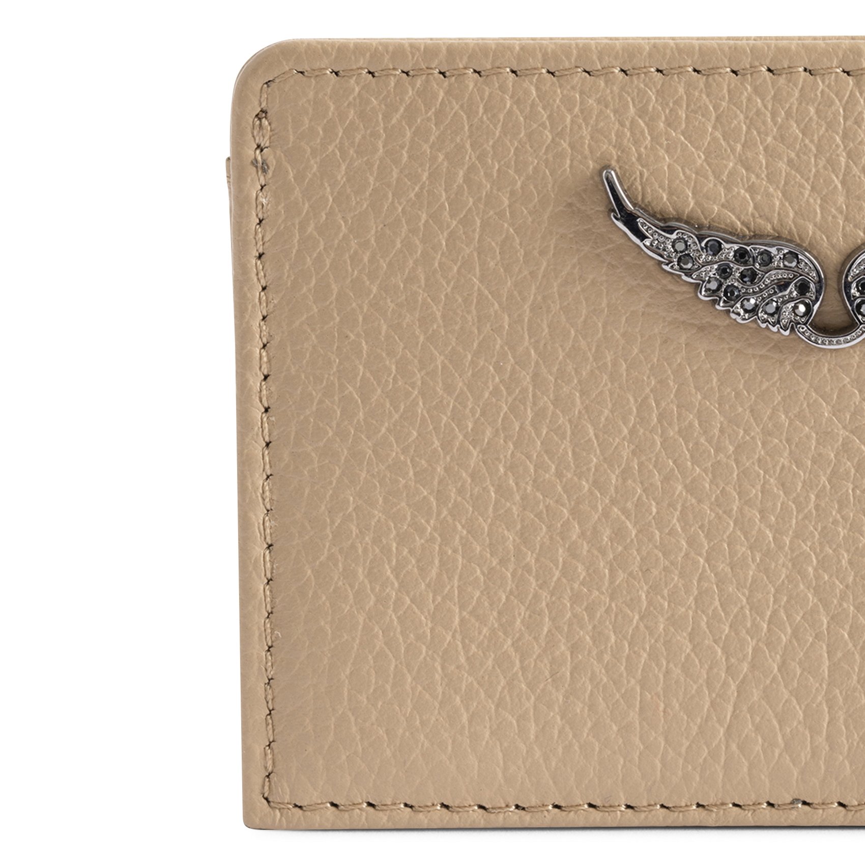 Porte cartes en cuir zv pass ZADIG&VOLTAIRE Beige