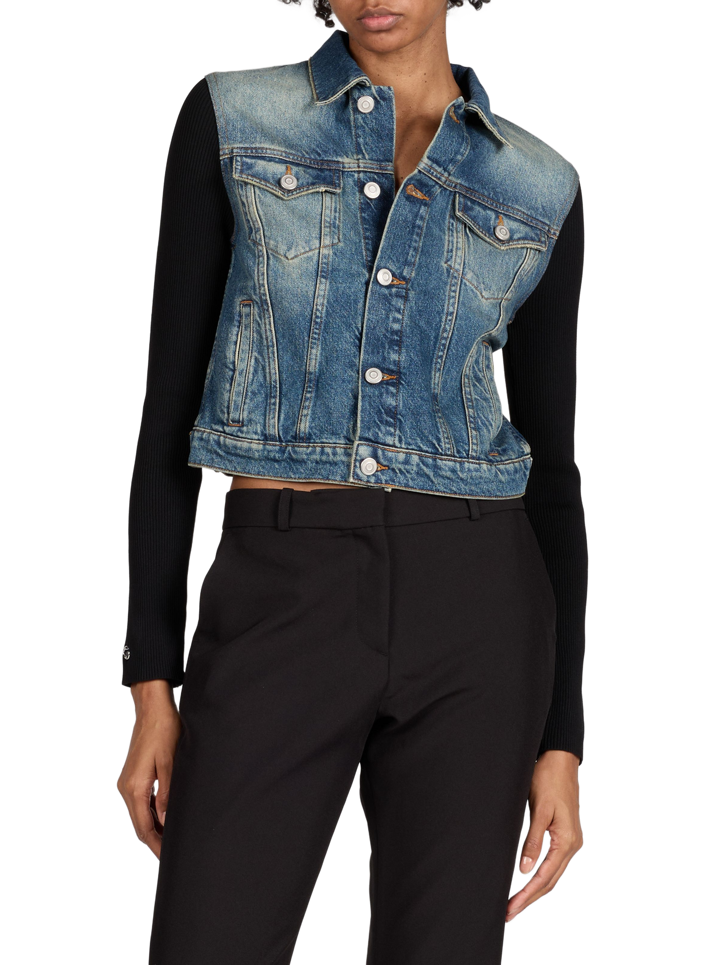 Veste à col classique en coton COPERNI Multicolore