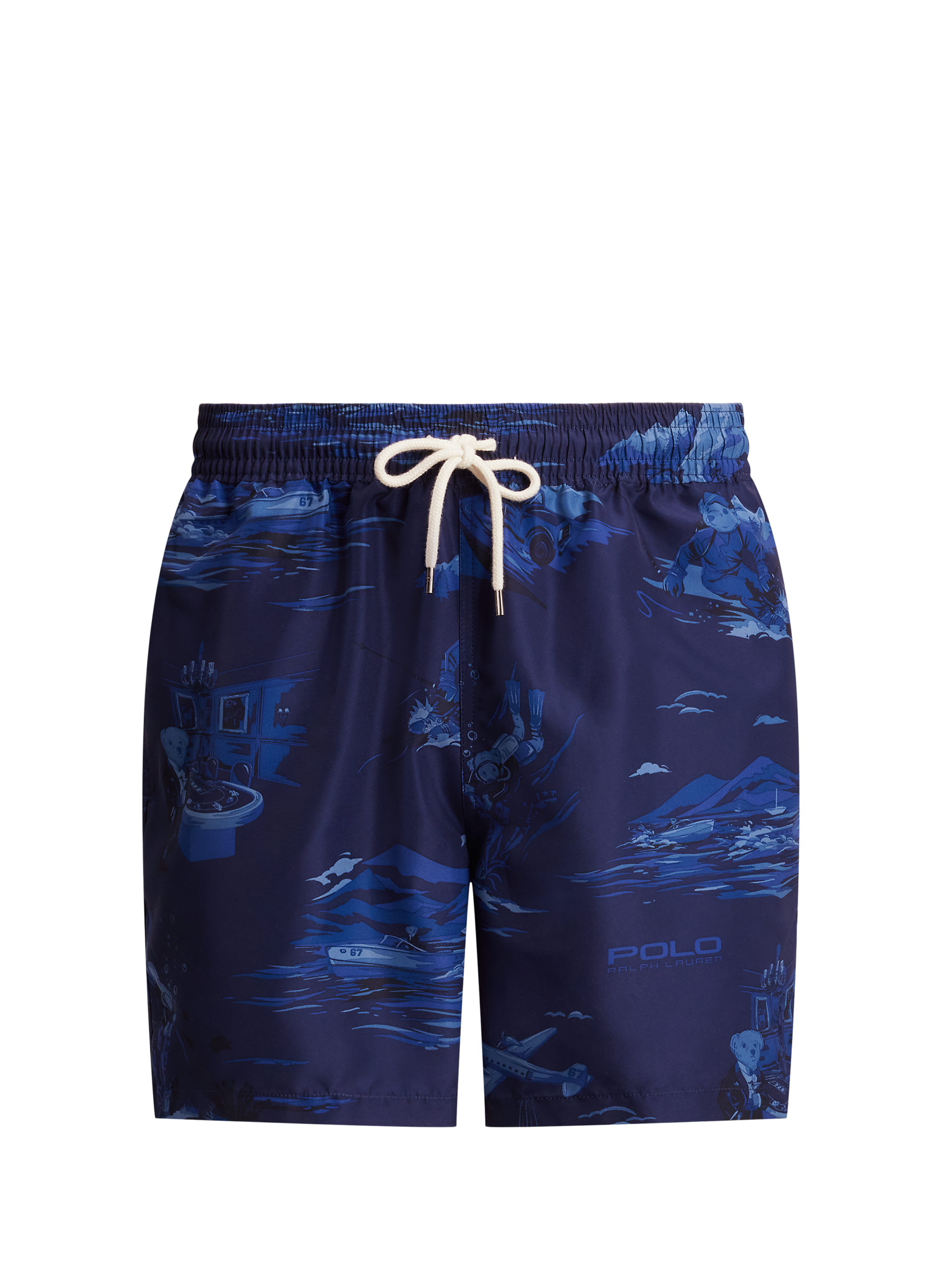 Short de bain à imprimé graphique POLO RALPH LAUREN Bleu