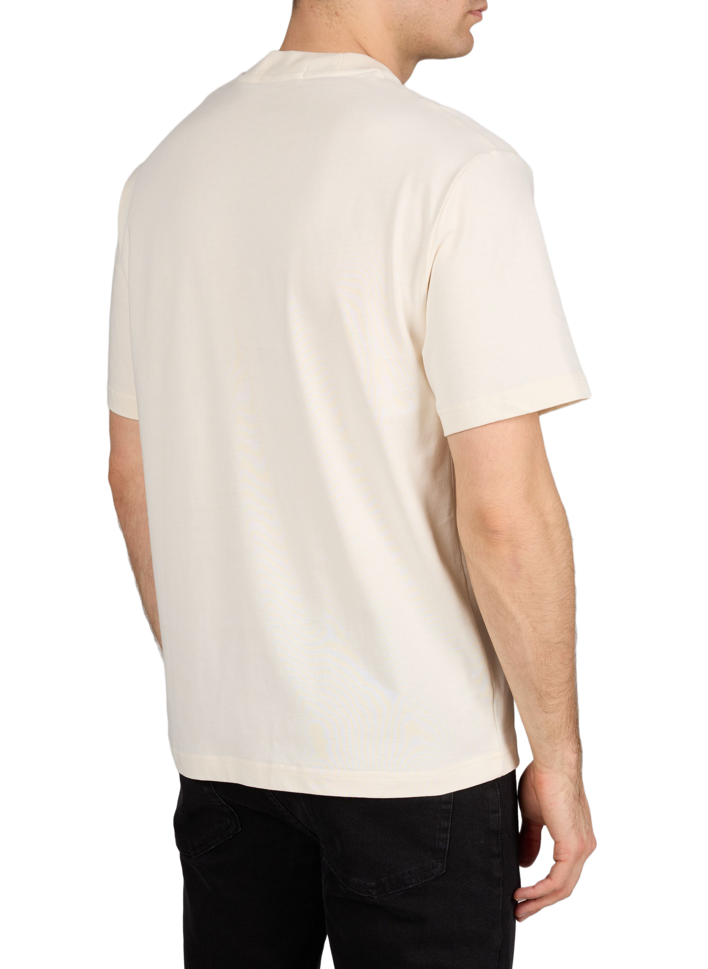 Cotton round-neck T-shirt FRED PERRY Beige