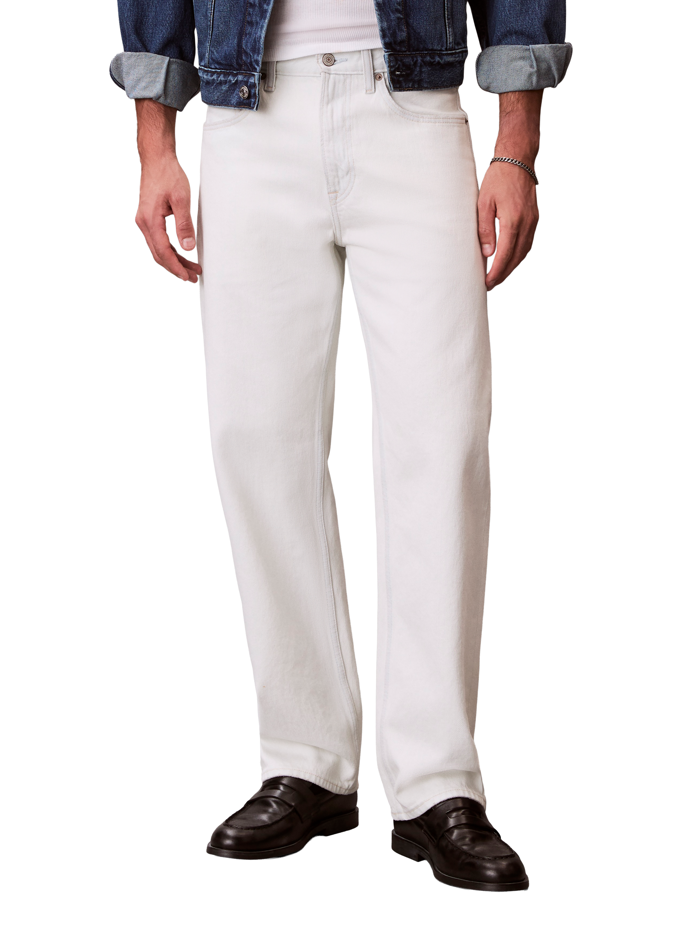 Straight cotton jeans CALVIN KLEIN Blue