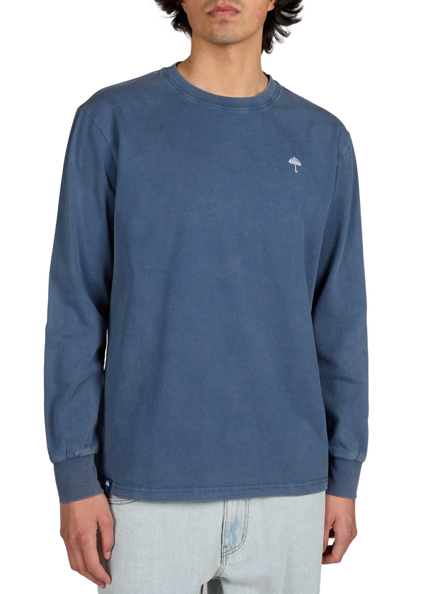 Classic Cotton T-Shirt HELAS CAPS Blue