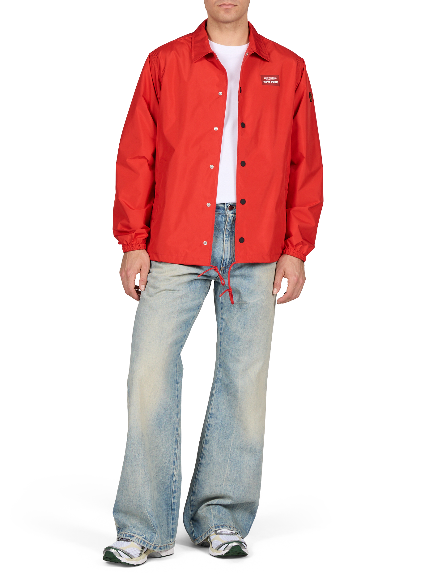 Jean flare délavé en coton AMIRI Bleu