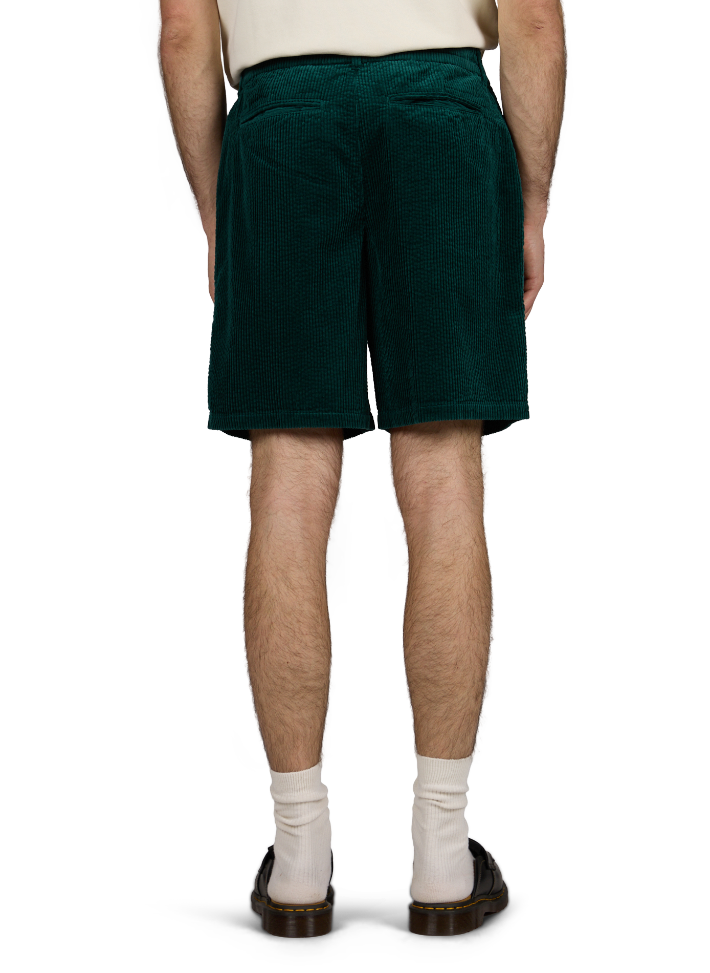 Short en velours côtelé de coton MINIMUM Vert