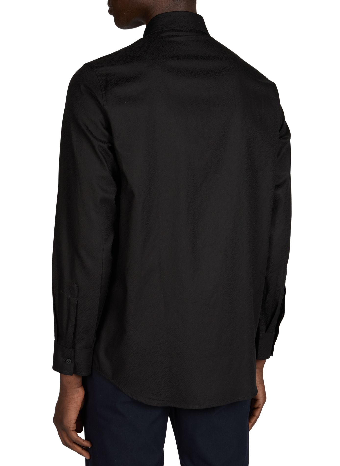 Cotton shirt with logo ARMANI EXCHANGE Black