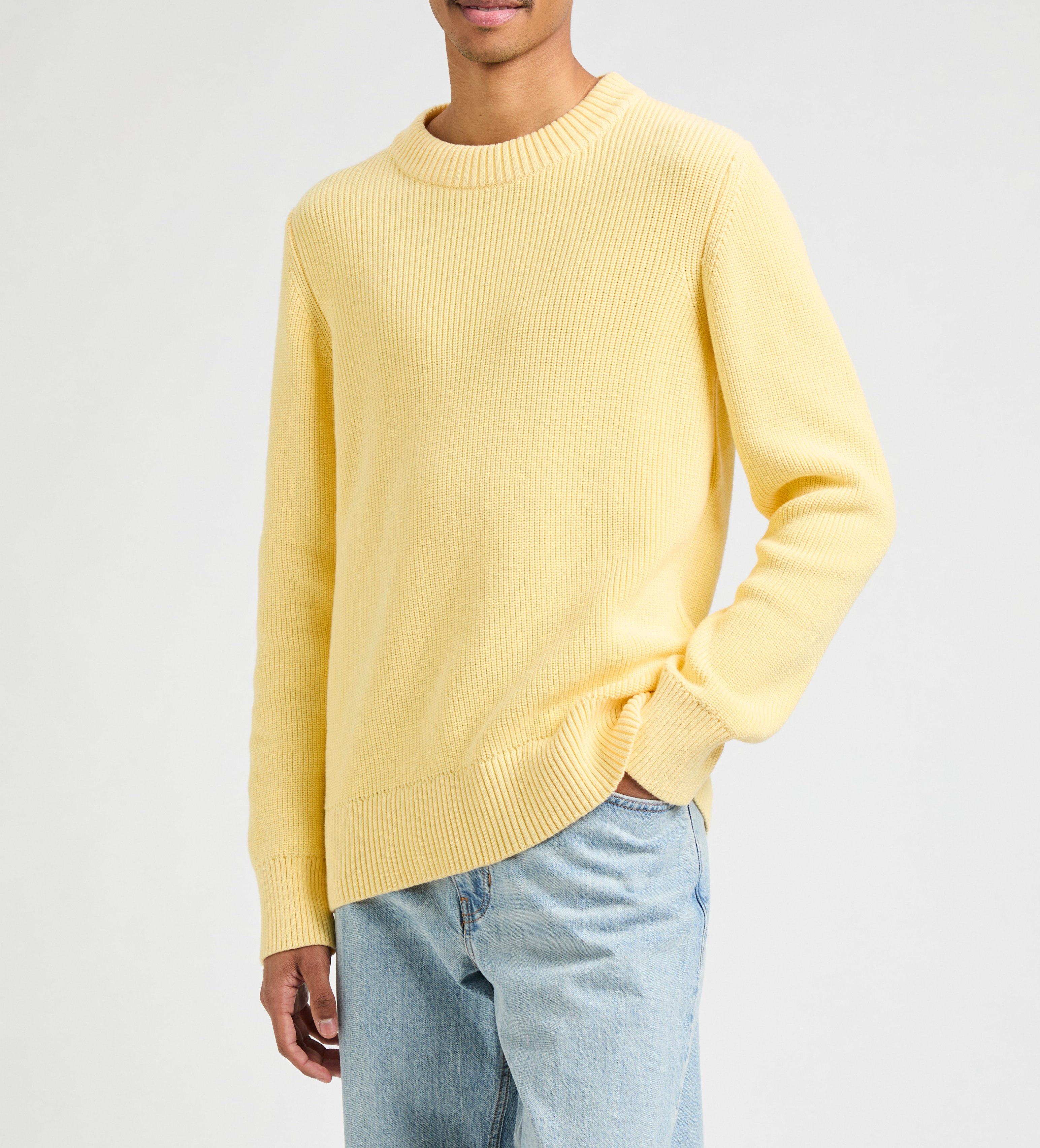 Cotton jumper AU PRINTEMPS PARIS Yellow