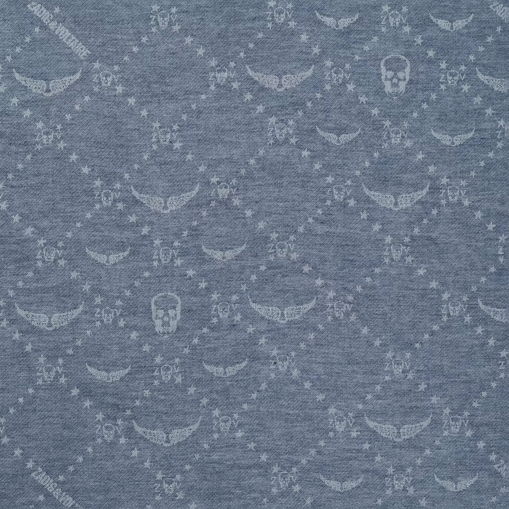 Foulard en jacquard imprimé liz ZADIG&VOLTAIRE Bleu