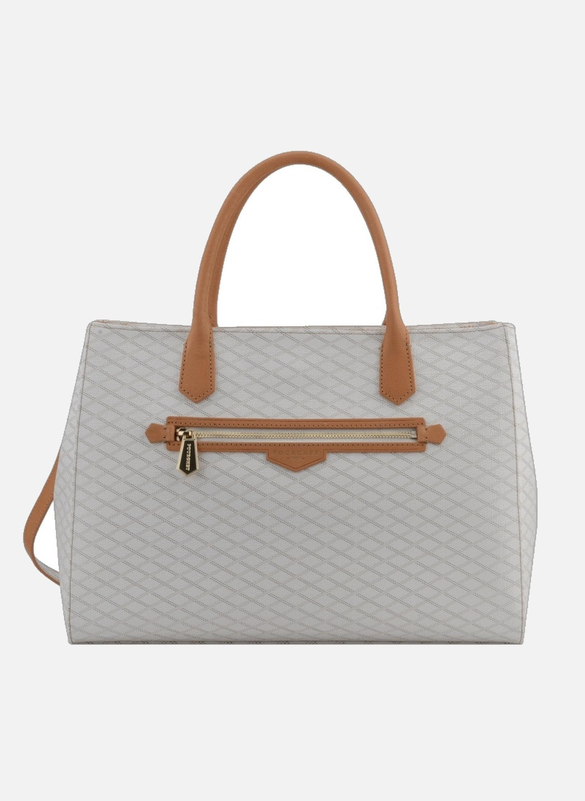 Volver coated | sac à main pm en cuir de vachette POURCHET Blanc