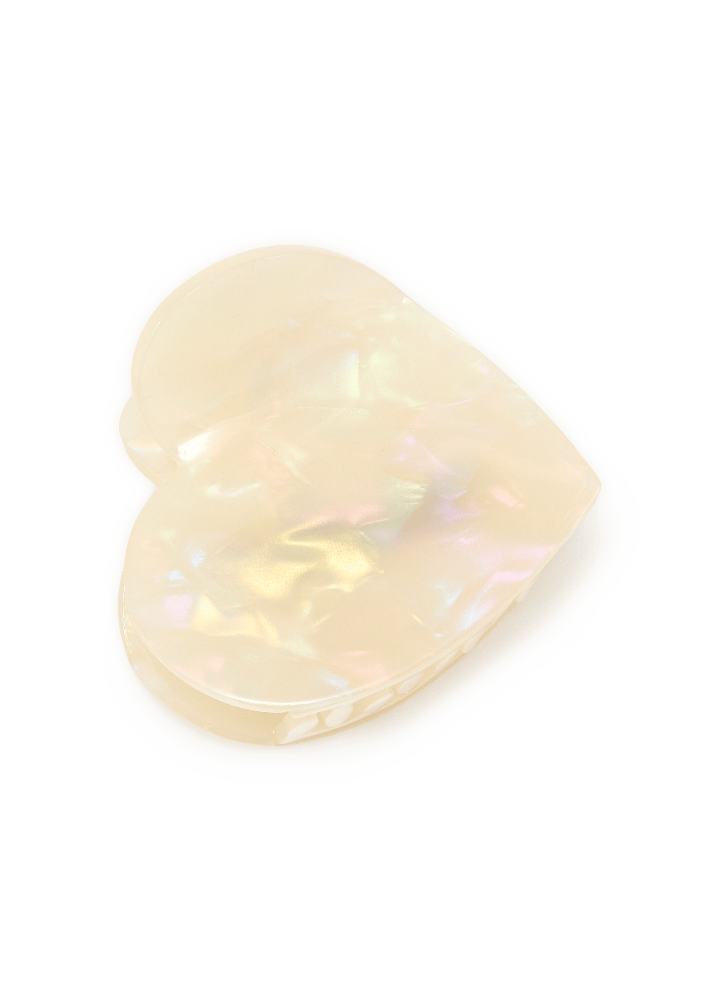 Glinsterende hart haarspeld AU PRINTEMPS PARIS Beige