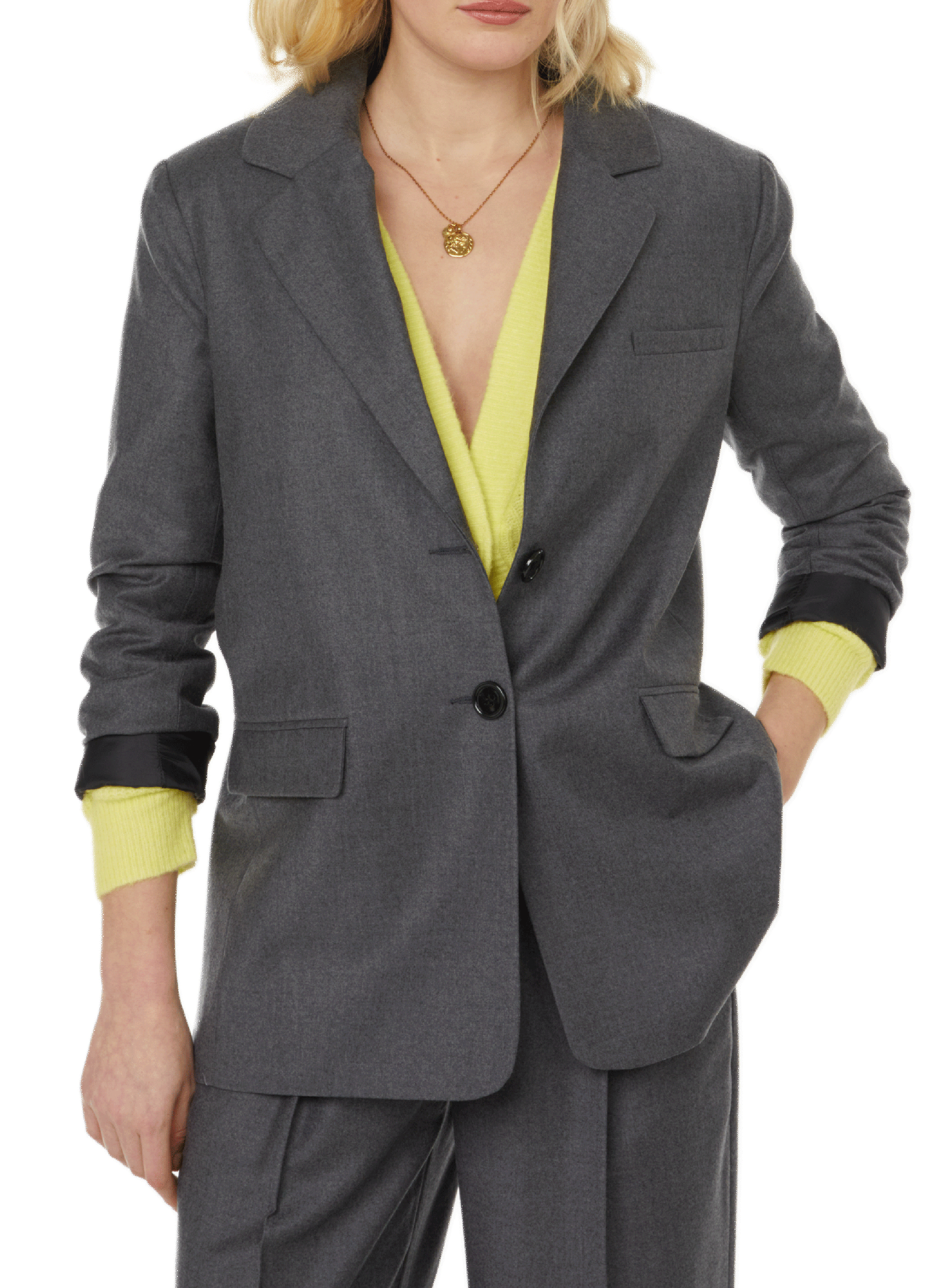 Straight-fit jacket SAISON 1865 Grey