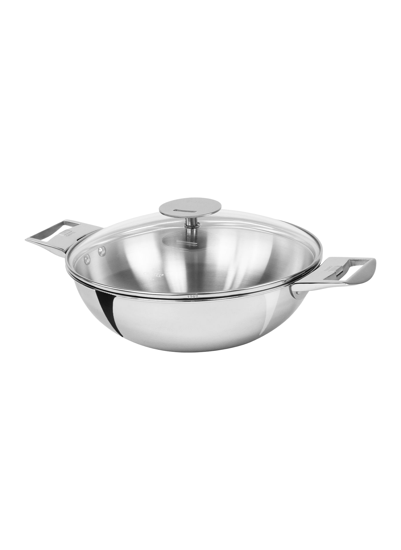 Wok Casteline en inox CRISTEL Gris