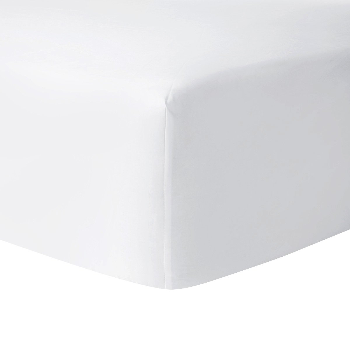 Drap housse en percale de coton, athéna BlancYVES DELORME