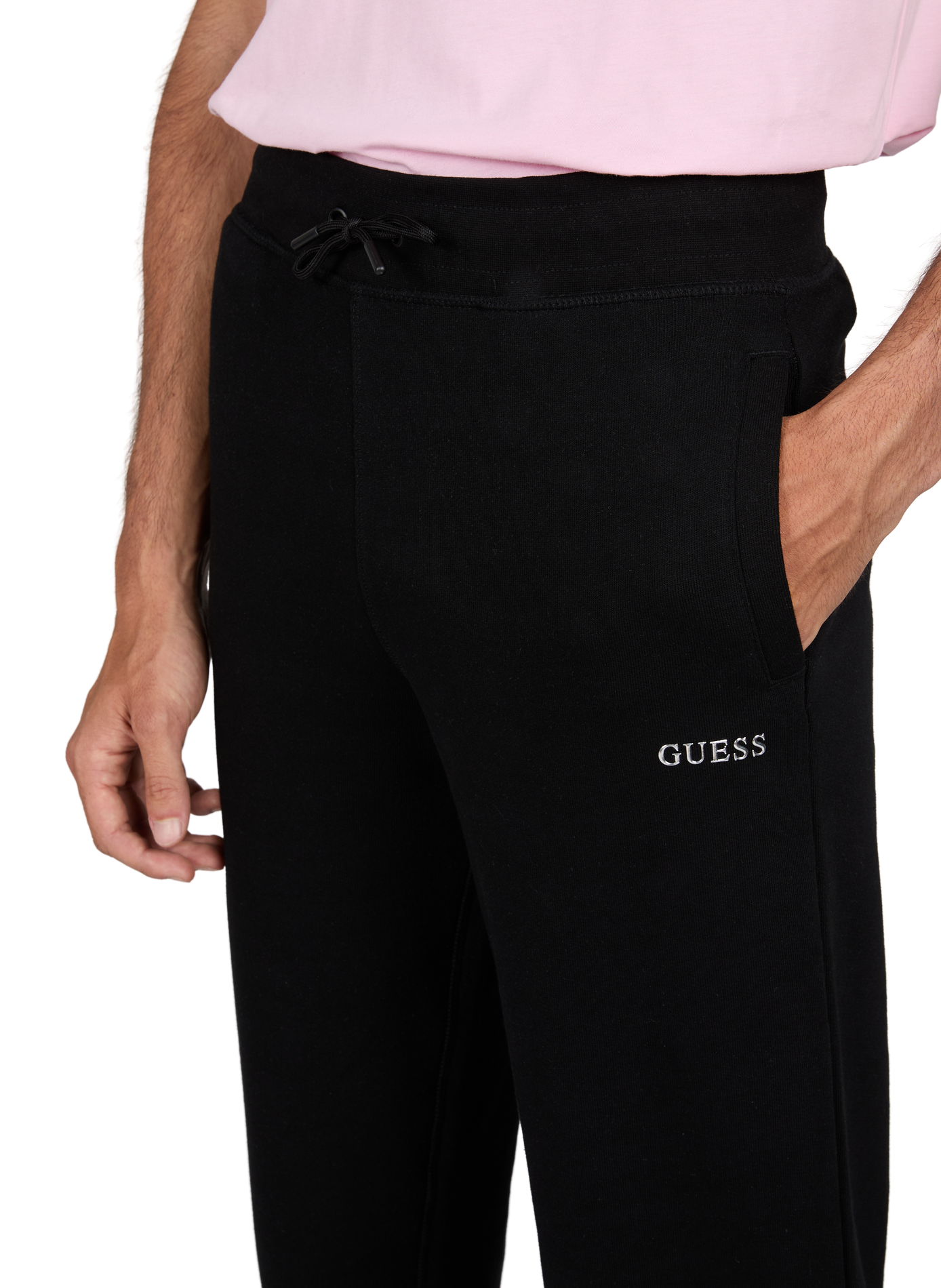 Einheitsjogginghose aus Baumwollmischung GUESS Schwarz
