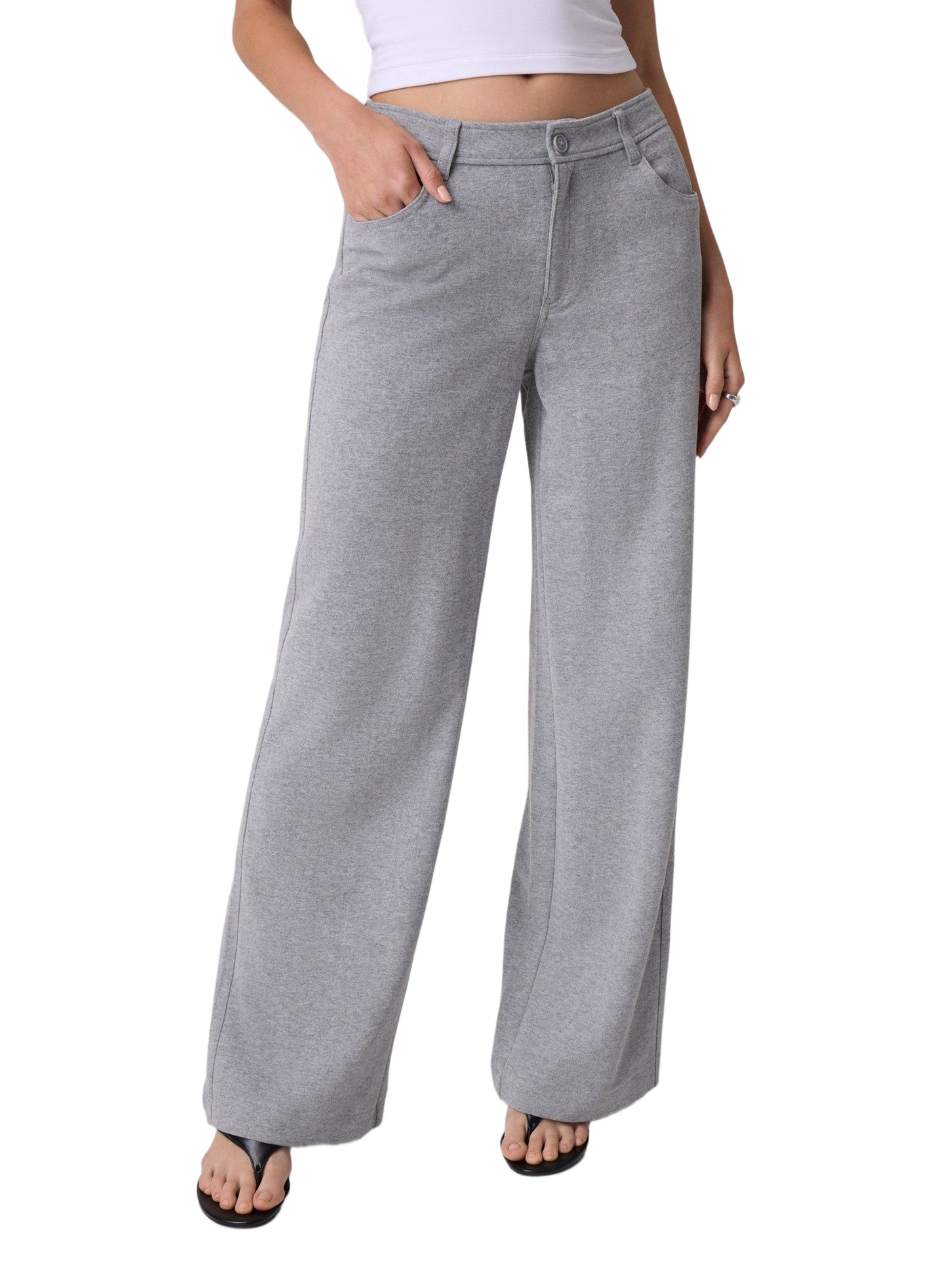 Weite Baumwollhose GUESS Grau