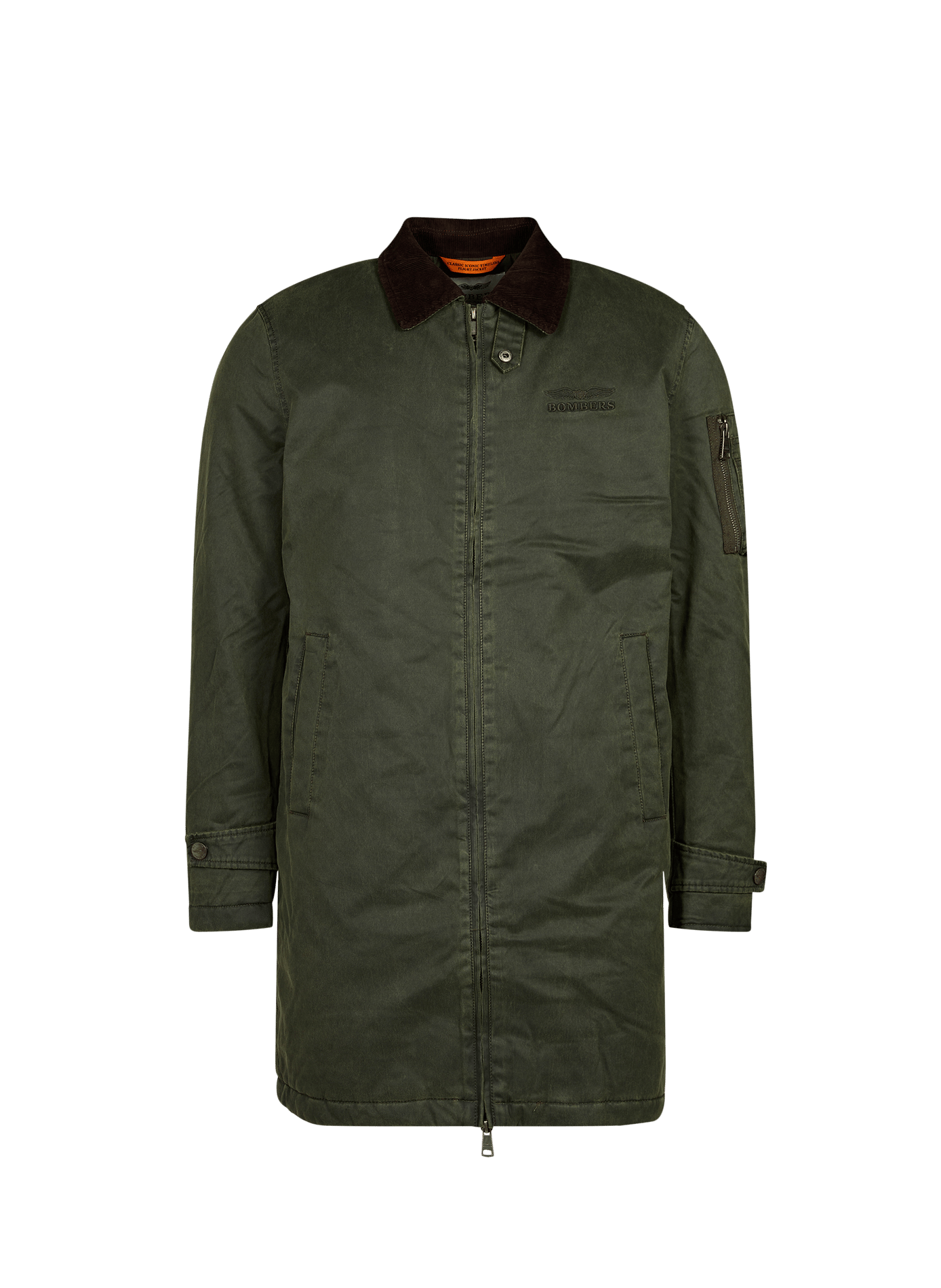 Veste droite Westland en coton mélangé BOMBERS ORIGINAL Kaki
