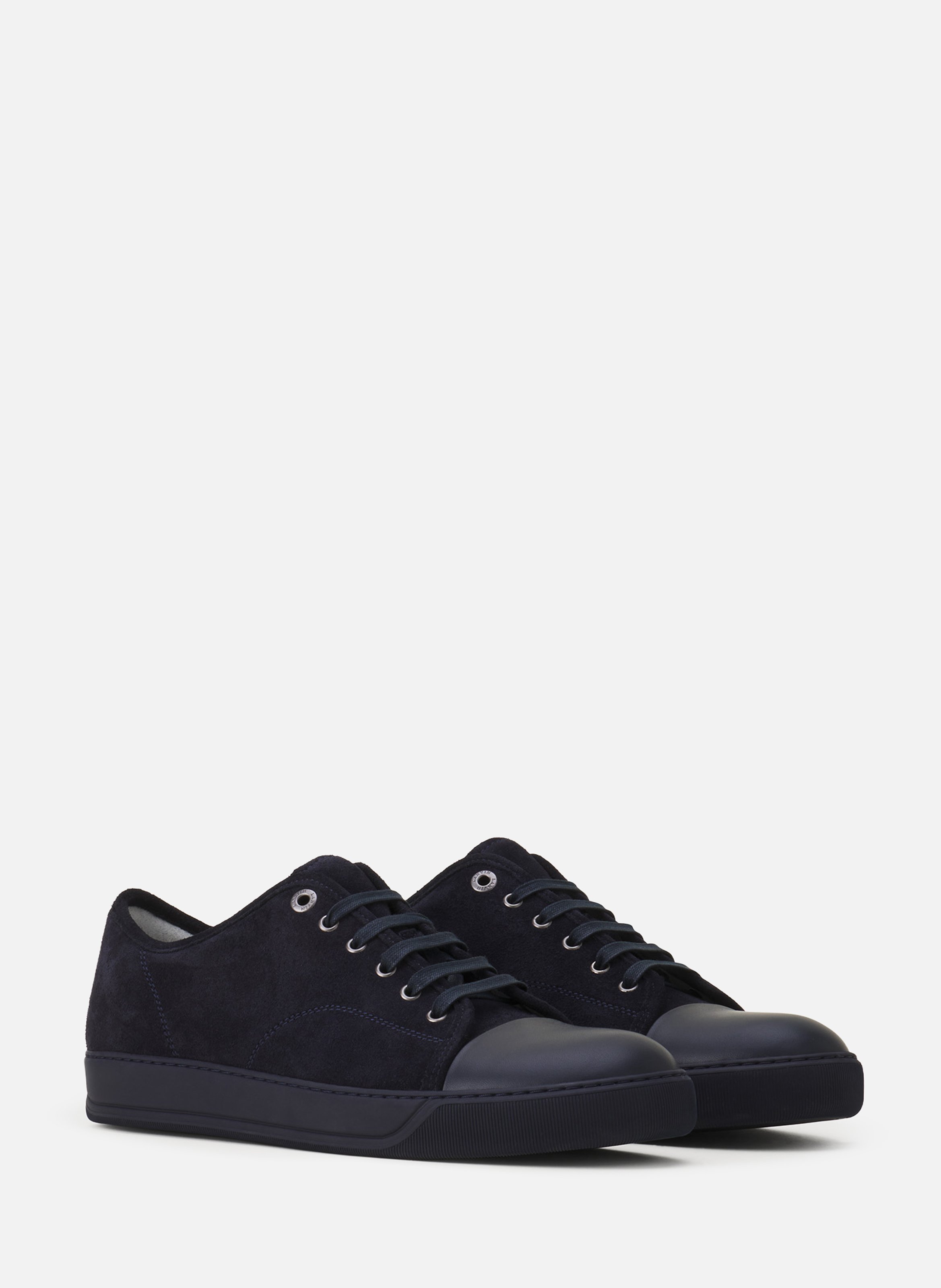 Sneakers dbb1 en cuir et suede LANVIN Bleu