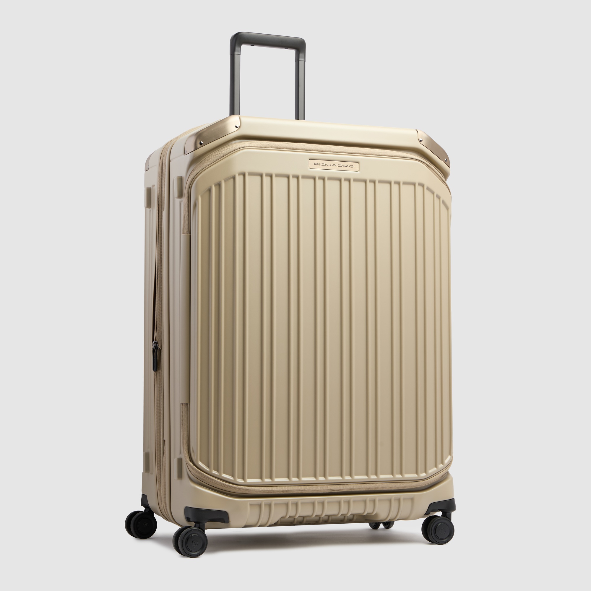 Grote koffer met 4 wielen, uitbreidbaar PIQUADRO Beige