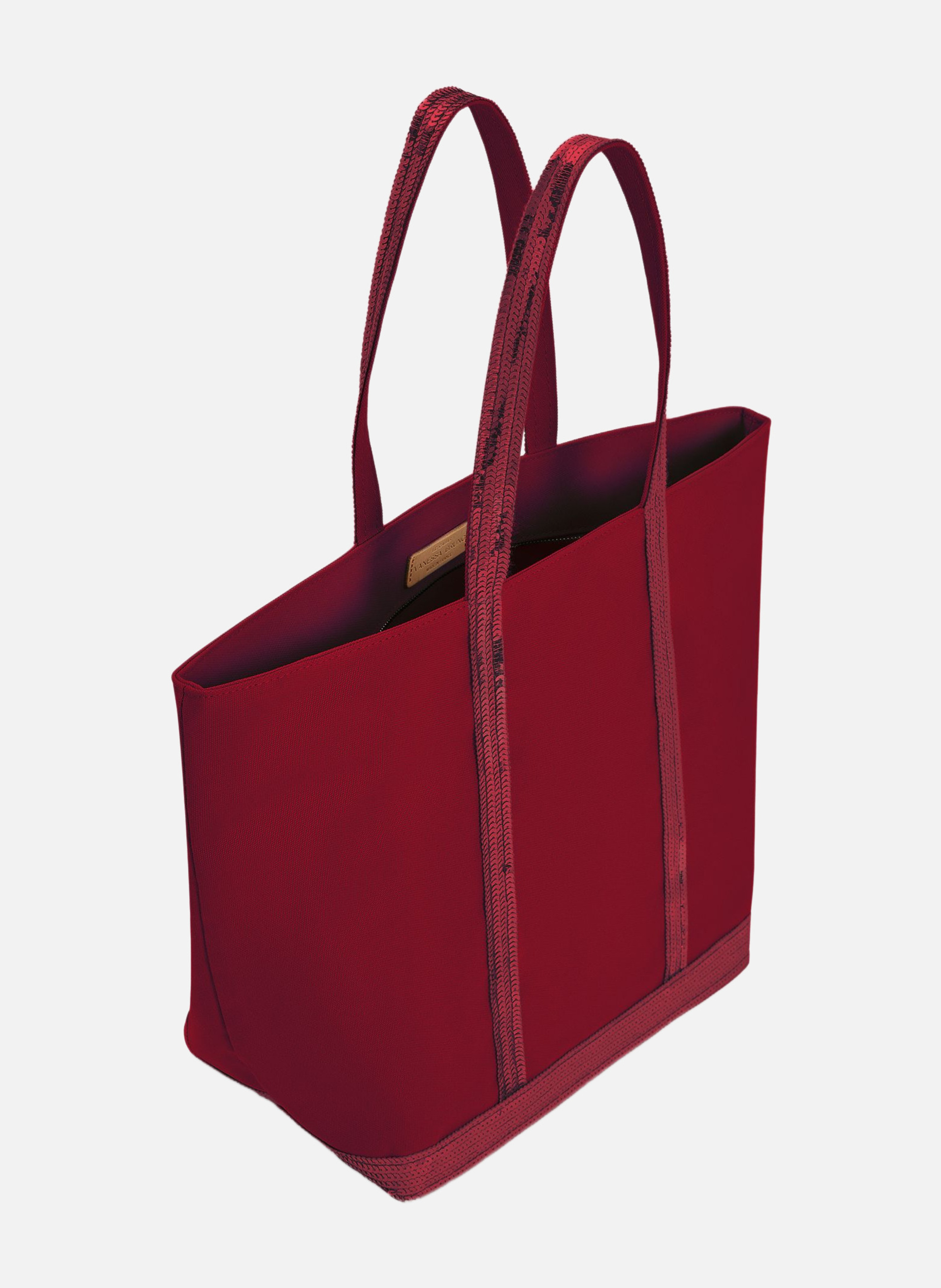 Cabas l en toile VANESSA BRUNO Rouge