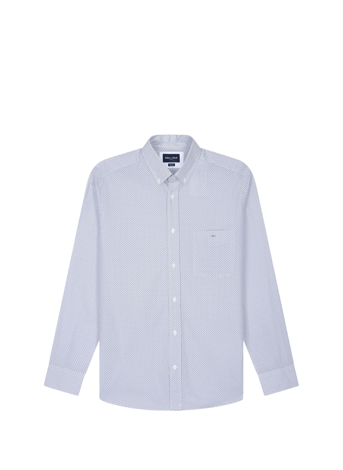 Chemise droite en coton EDEN PARK Blue