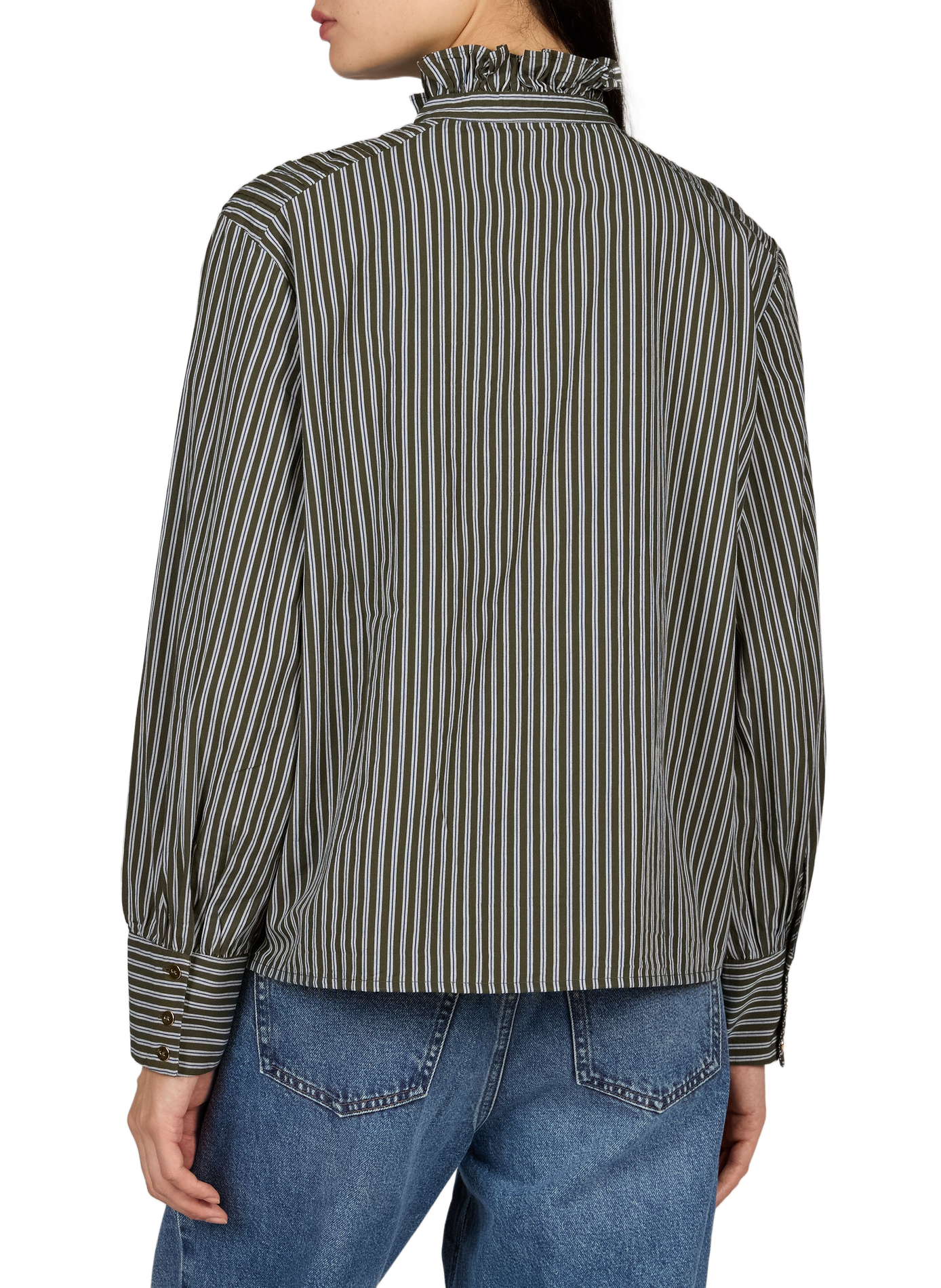 Oversize Baumwollhemd VILA Khaki