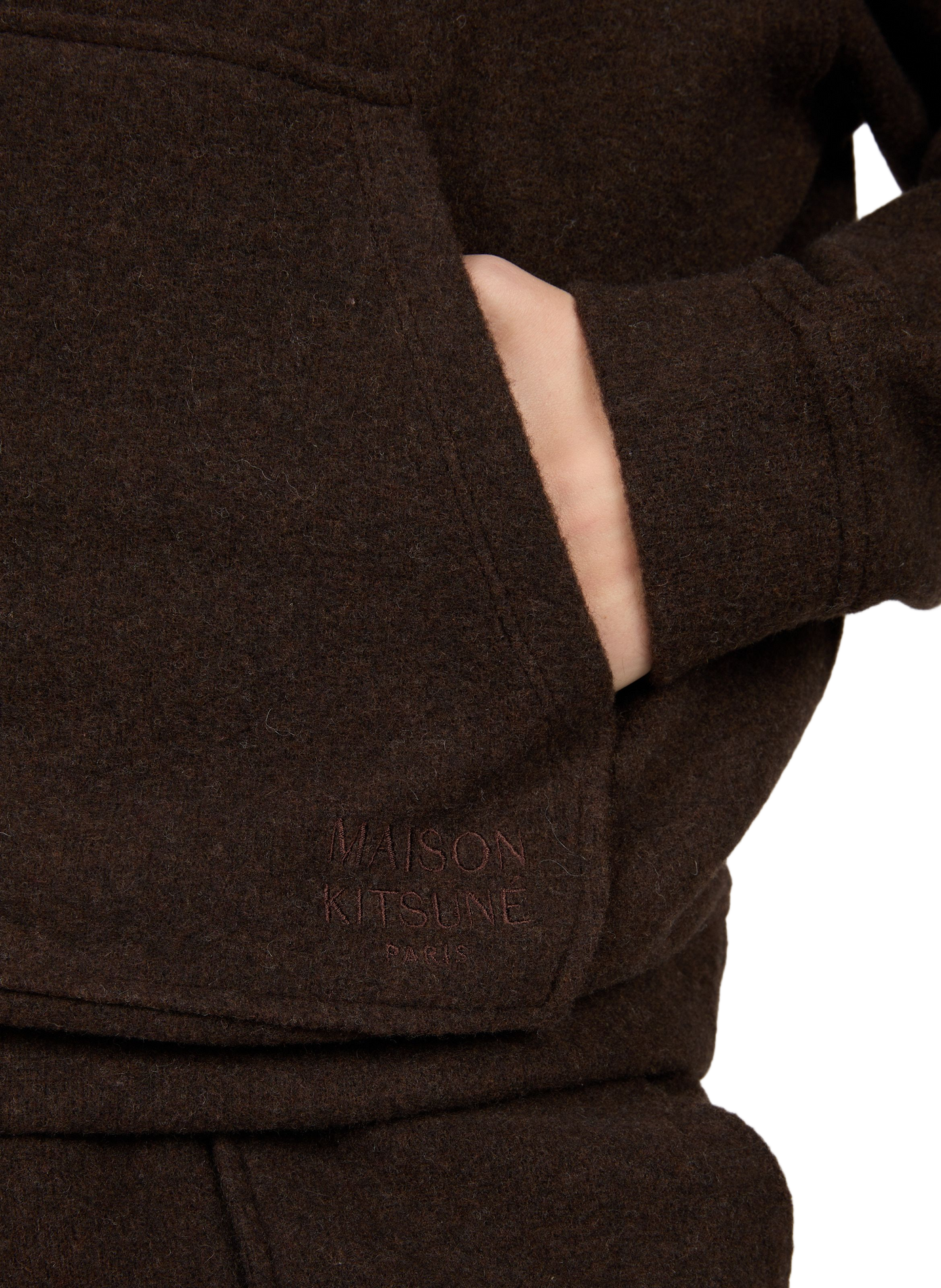 Oversized Hoodie MAISON KITSUNÉ Brown