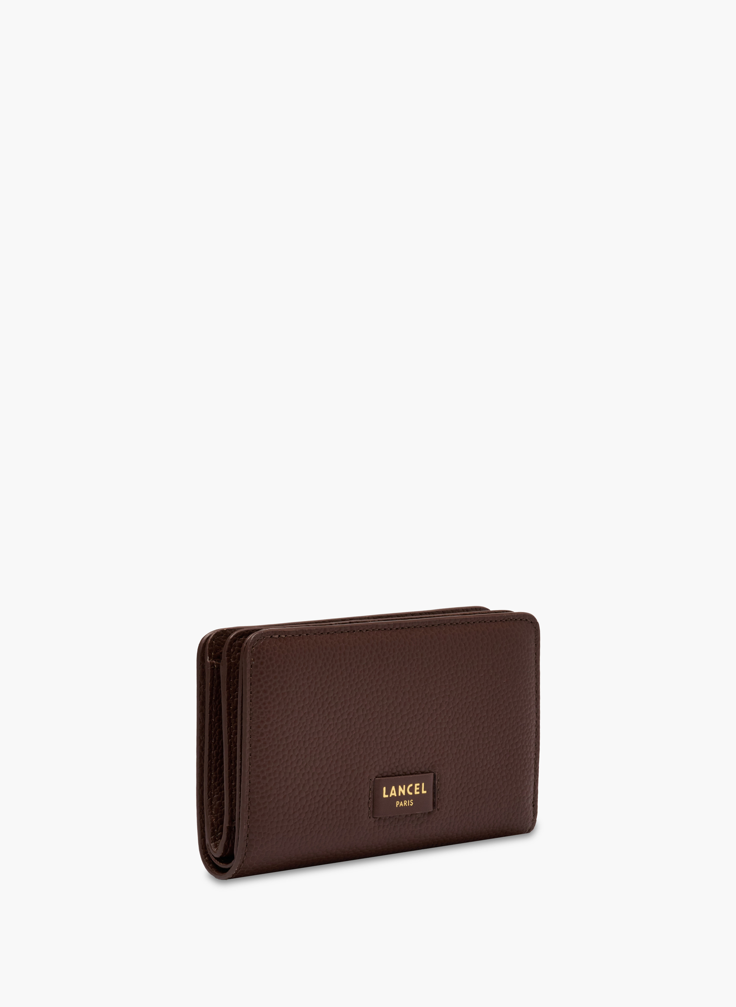 Portefeuille rectangulaire compact ninon de lancel en cuir LANCEL Marron