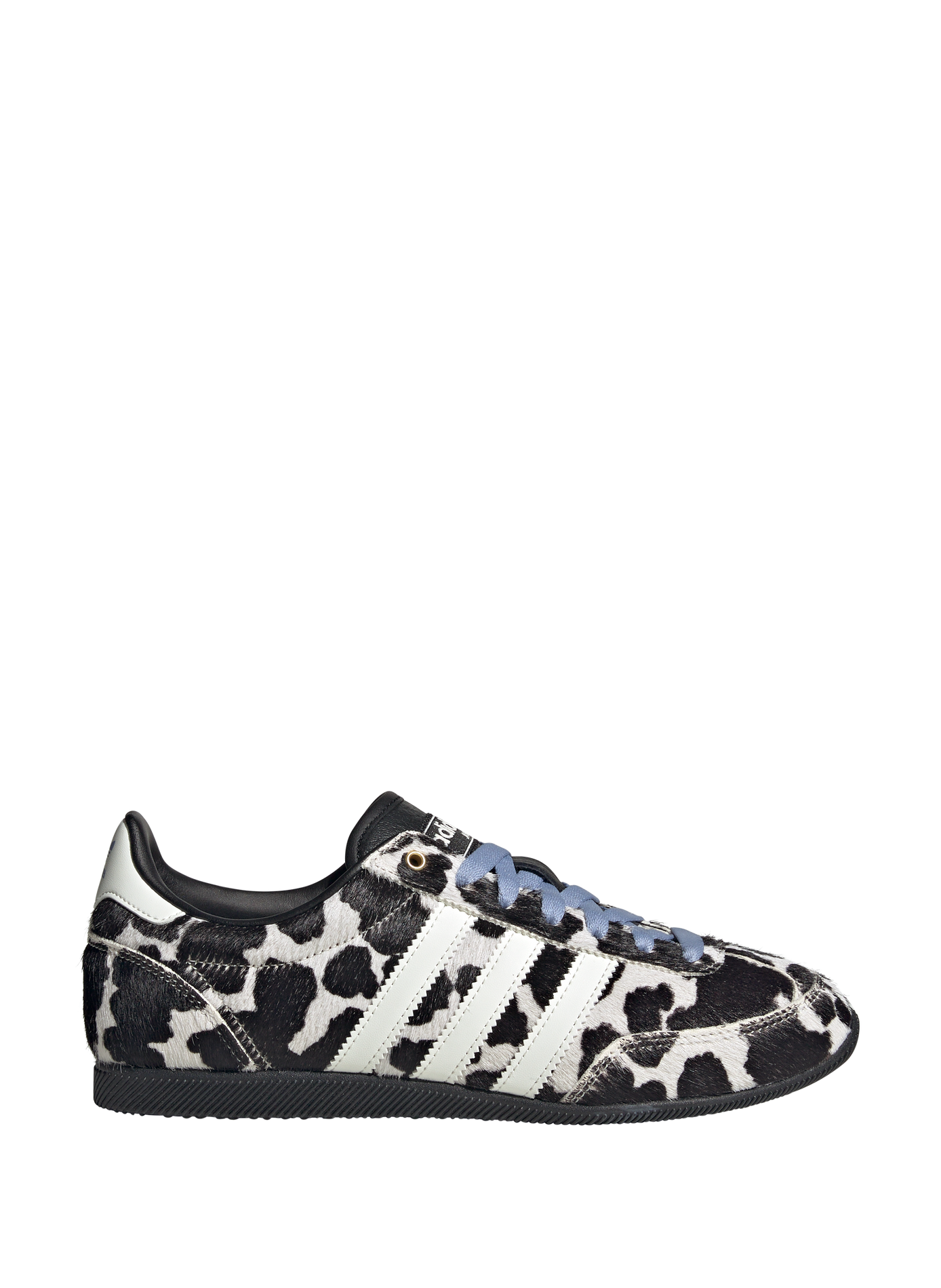 Low-top printed leather trainers ADIDAS Black