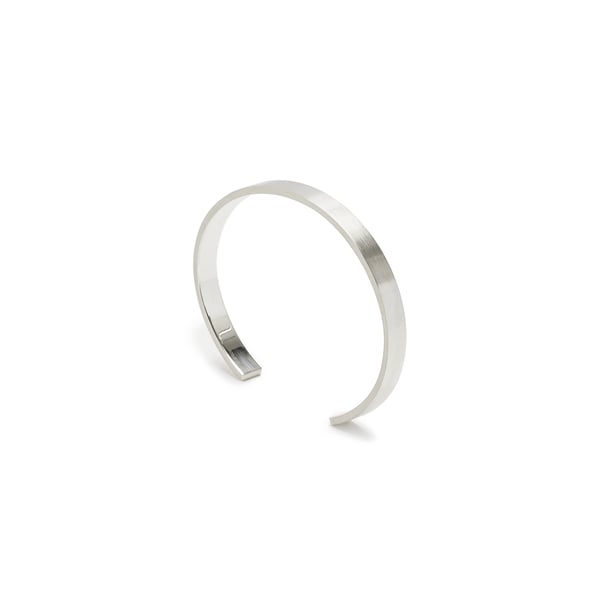 Bracelet ruban 21g en argent poli