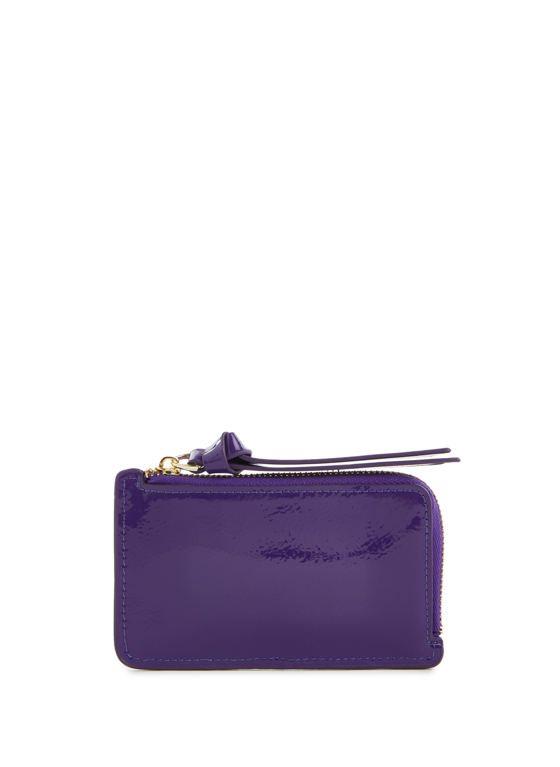 Porte-cartes en cuir verni