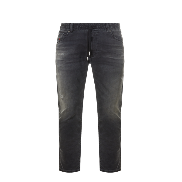 Diesel Jeans With Elasticated Waistband In Black
