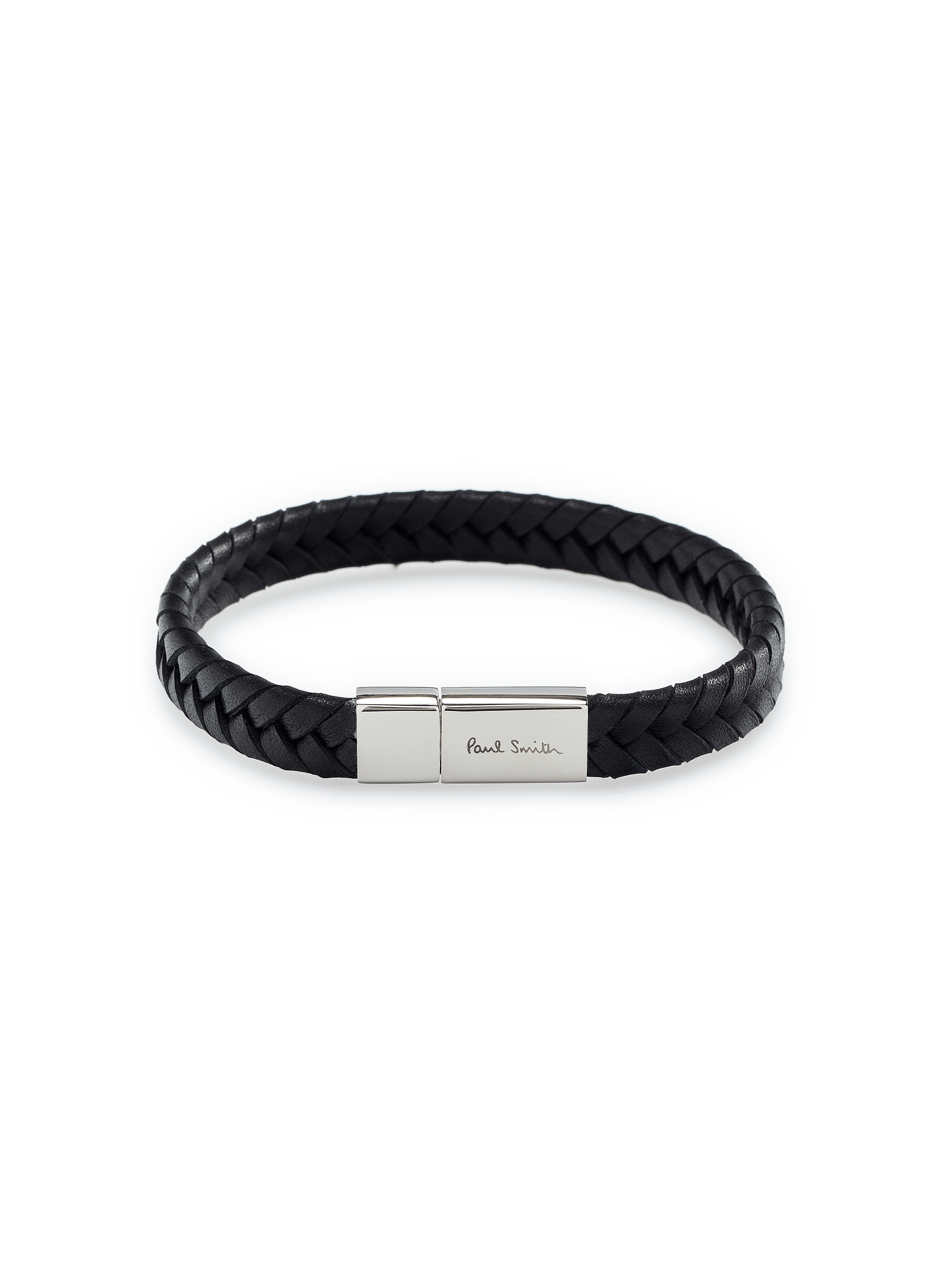 Leren armband PAUL SMITH Zwart