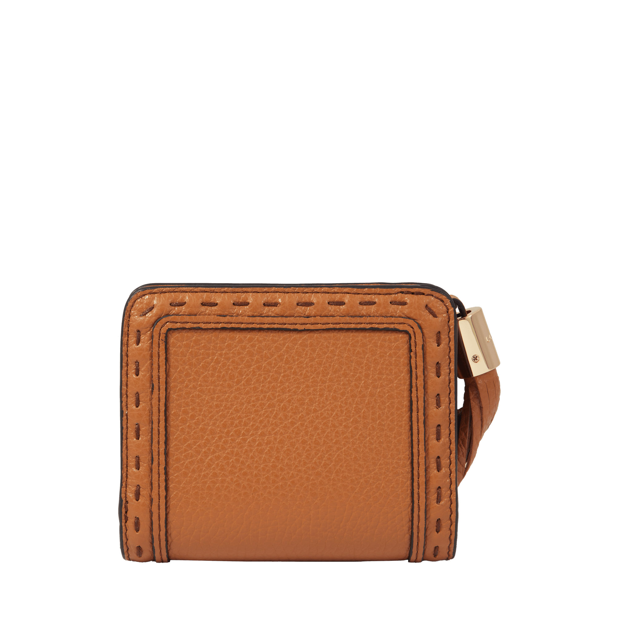 Portefeuille compact medium zippé - premier flirt LANCEL Marron
